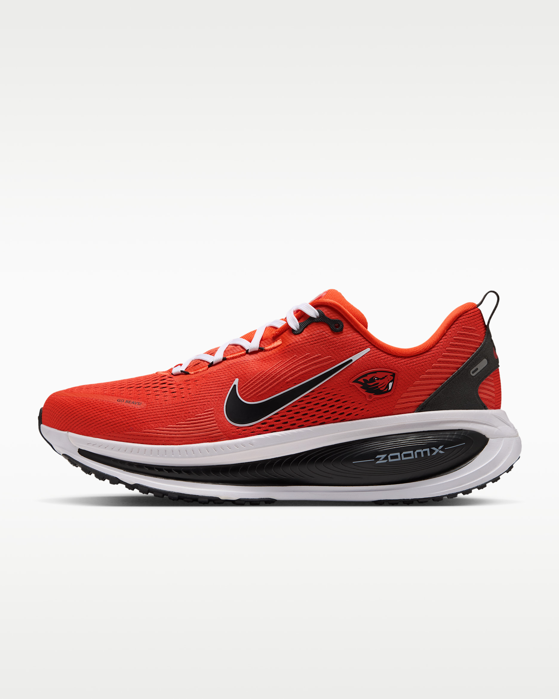 Nike College Vomero 18 (Oregon State) Men's Road Running Shoes - Team Orange/Black/White