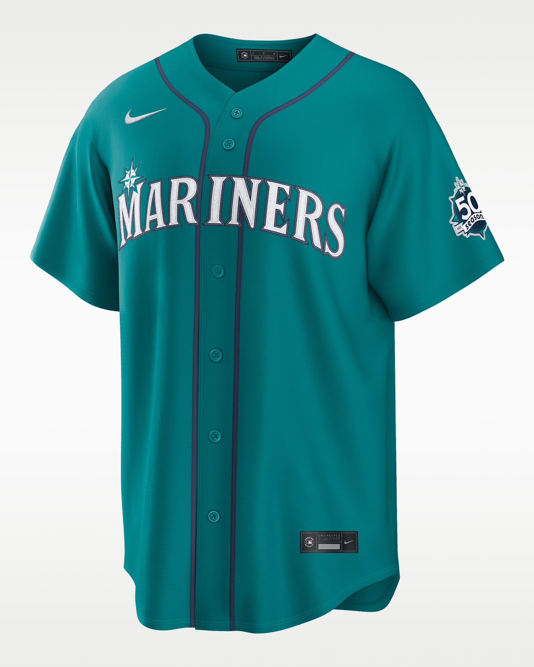 Cal Raleigh Seattle Mariners Men's Nike MLB Stadium Jersey - Teal