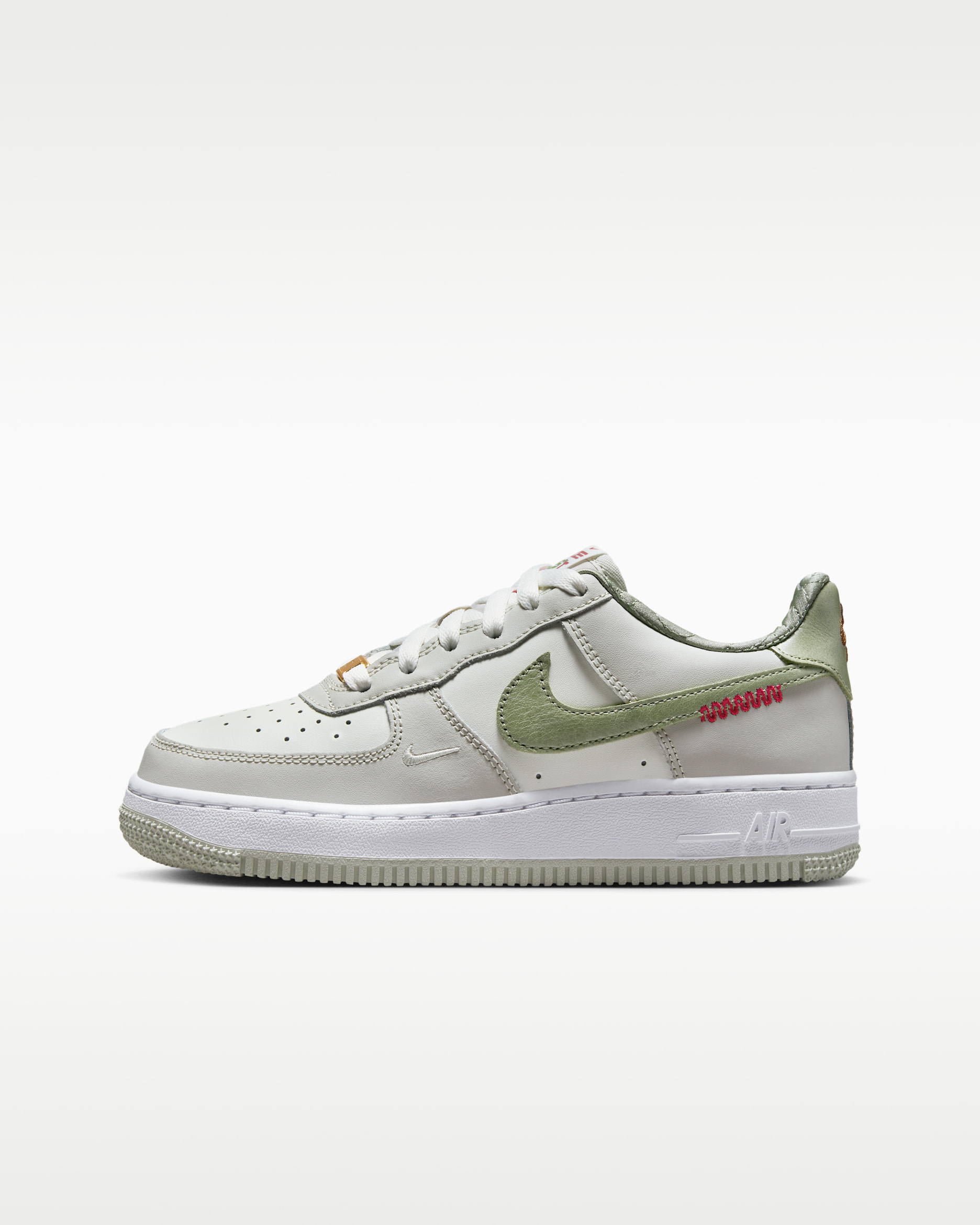 Tenis para niños grandes Nike Air Force 1 LV8 - Vela/Blanco/Hueso claro/Aura oliva
