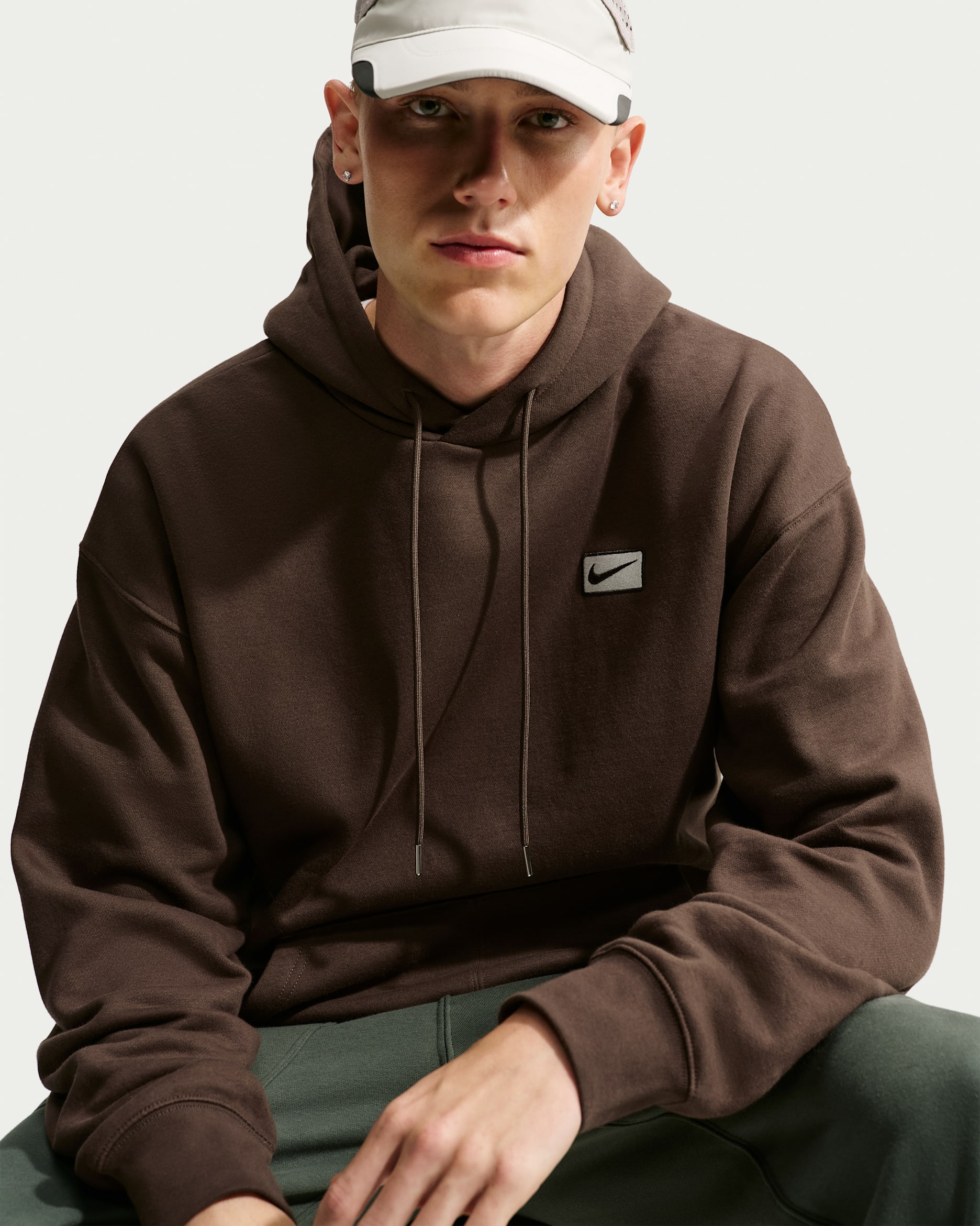 Nike Sportswear Sudadera con capucha - Hombre - Baroque Brown/Sail