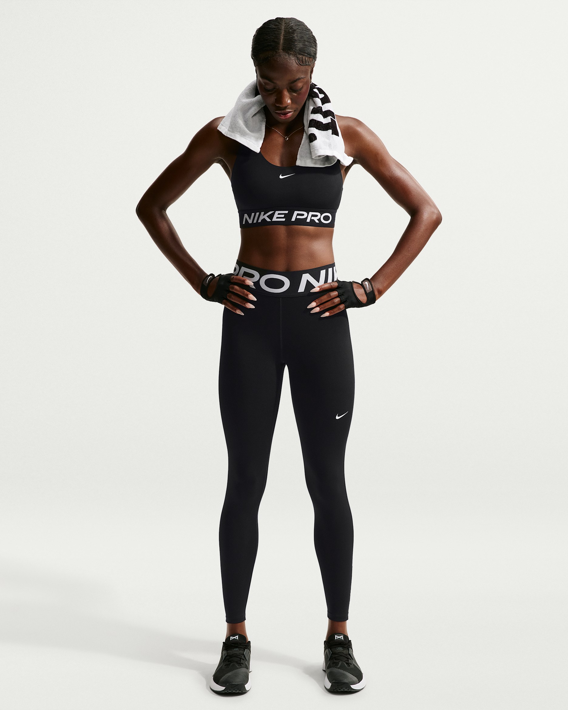 Nike Pro Sculpt Women's High-Waisted Full-Length Leggings - Black/White