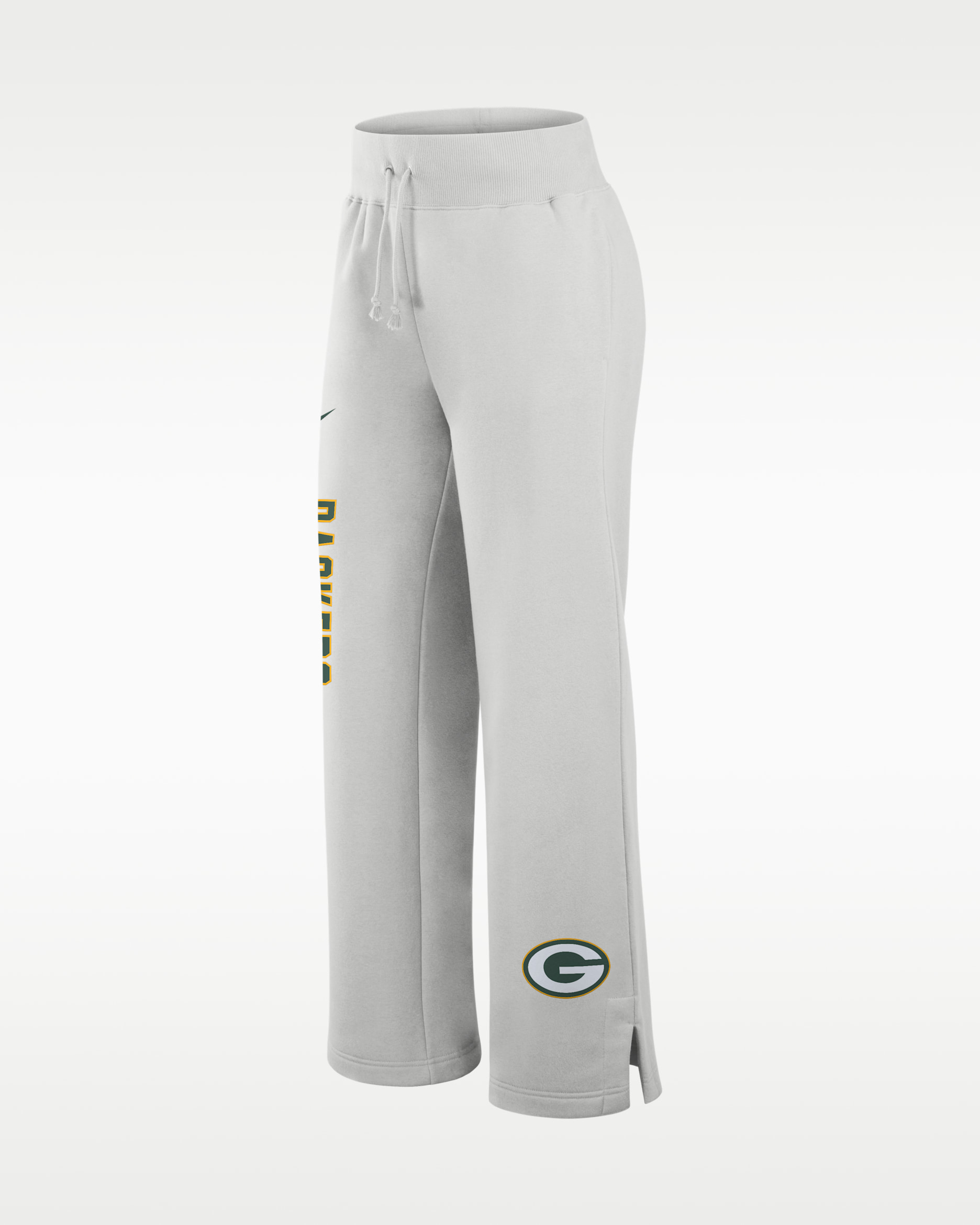 Green Bay Packers Primetime Phoenix Wide-Leg Women's Nike NFL Sweatpants - Grey