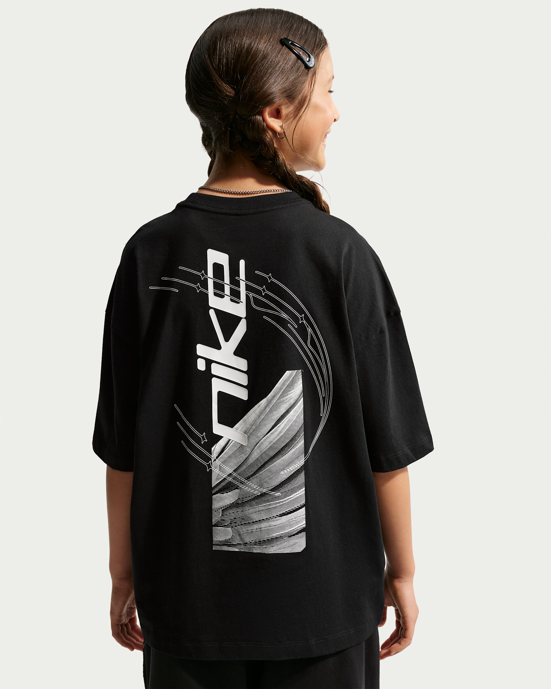 Nike Sportswear Oversize-T-Shirt (ältere Kinder) - Schwarz