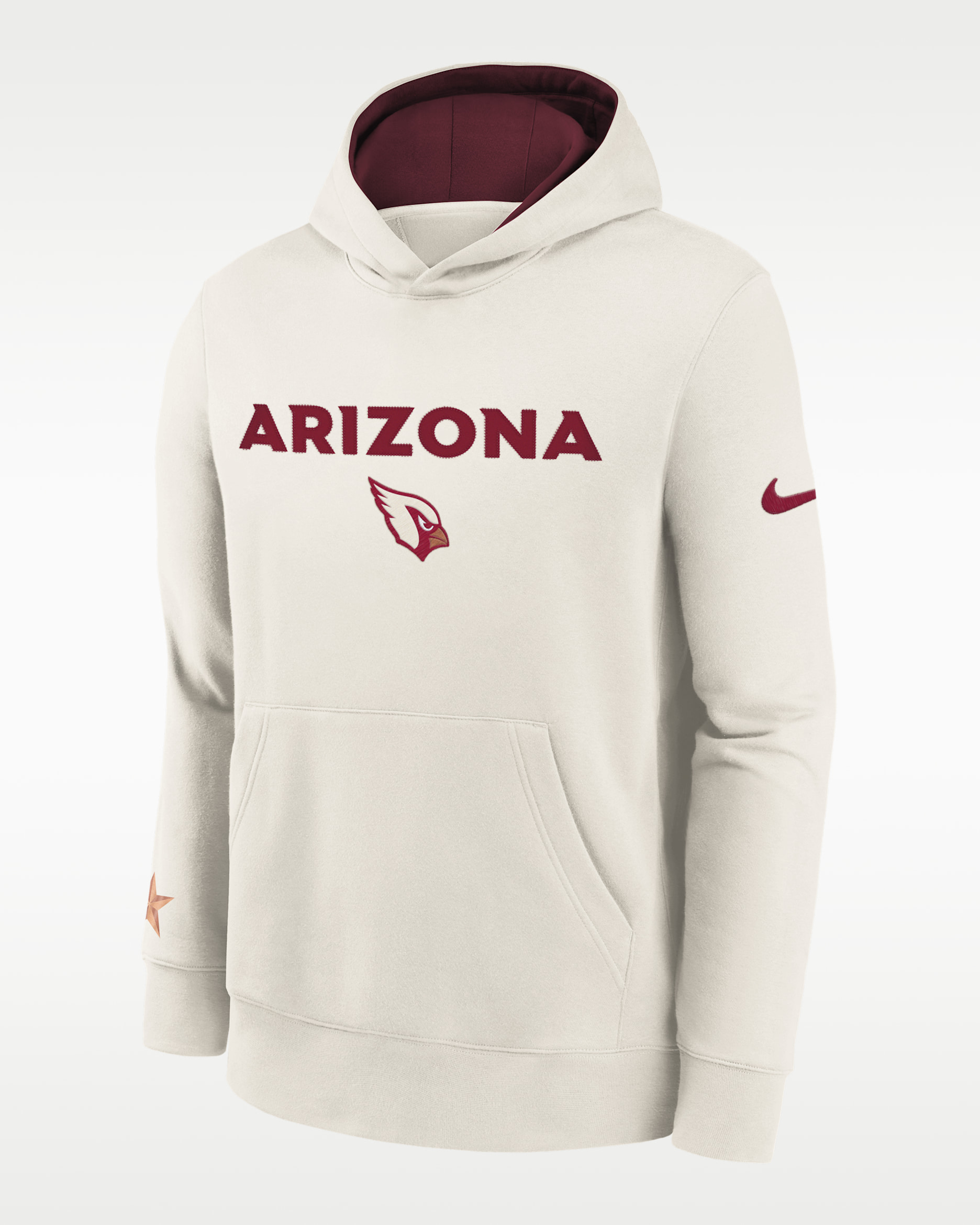 Arizona Cardinals Rivalry Club Big Kids' Nike NFL Pullover Hoodie - Natural