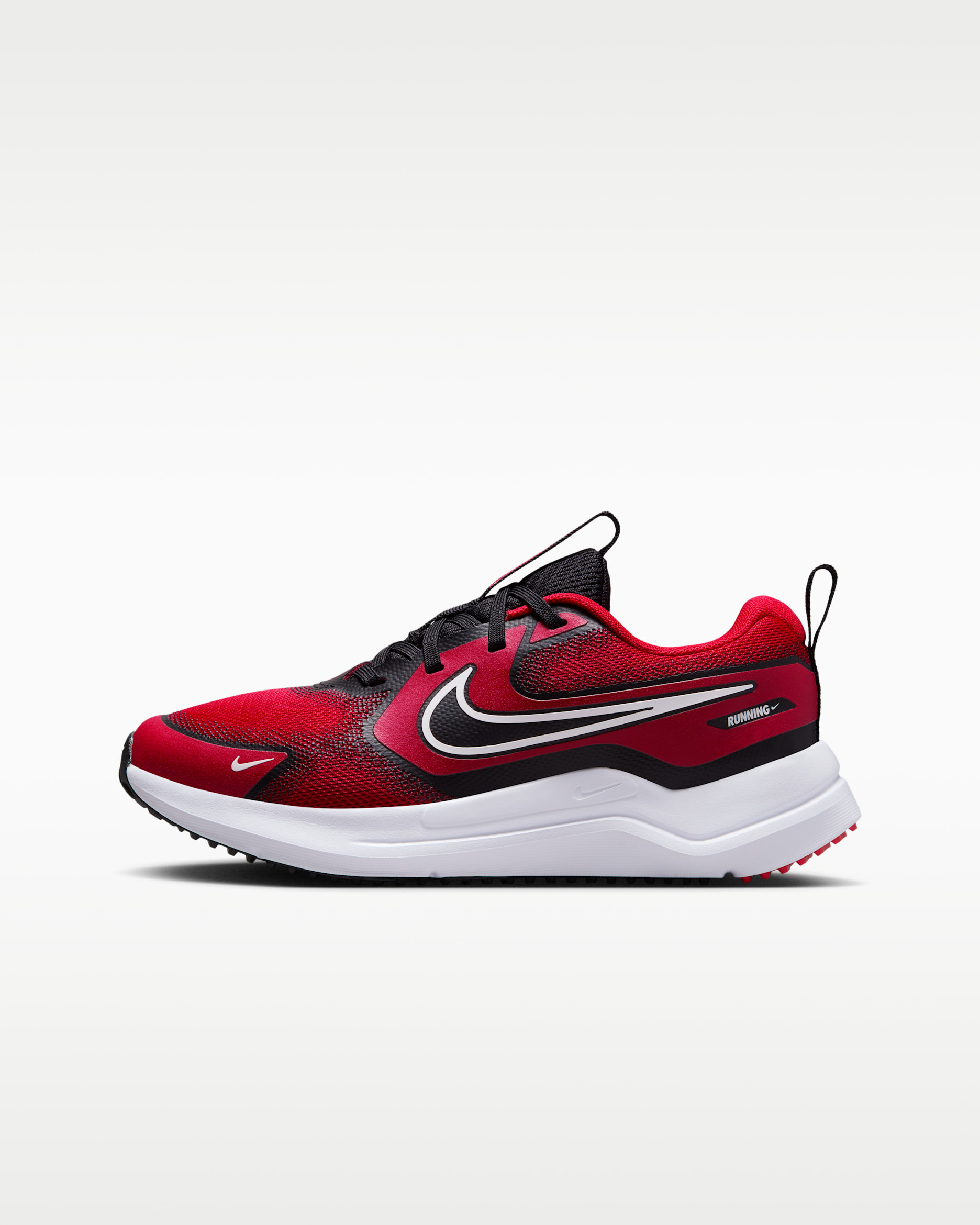 Nike Cosmic Runner Big Kids' Road Running Shoes - University Red/Black/White