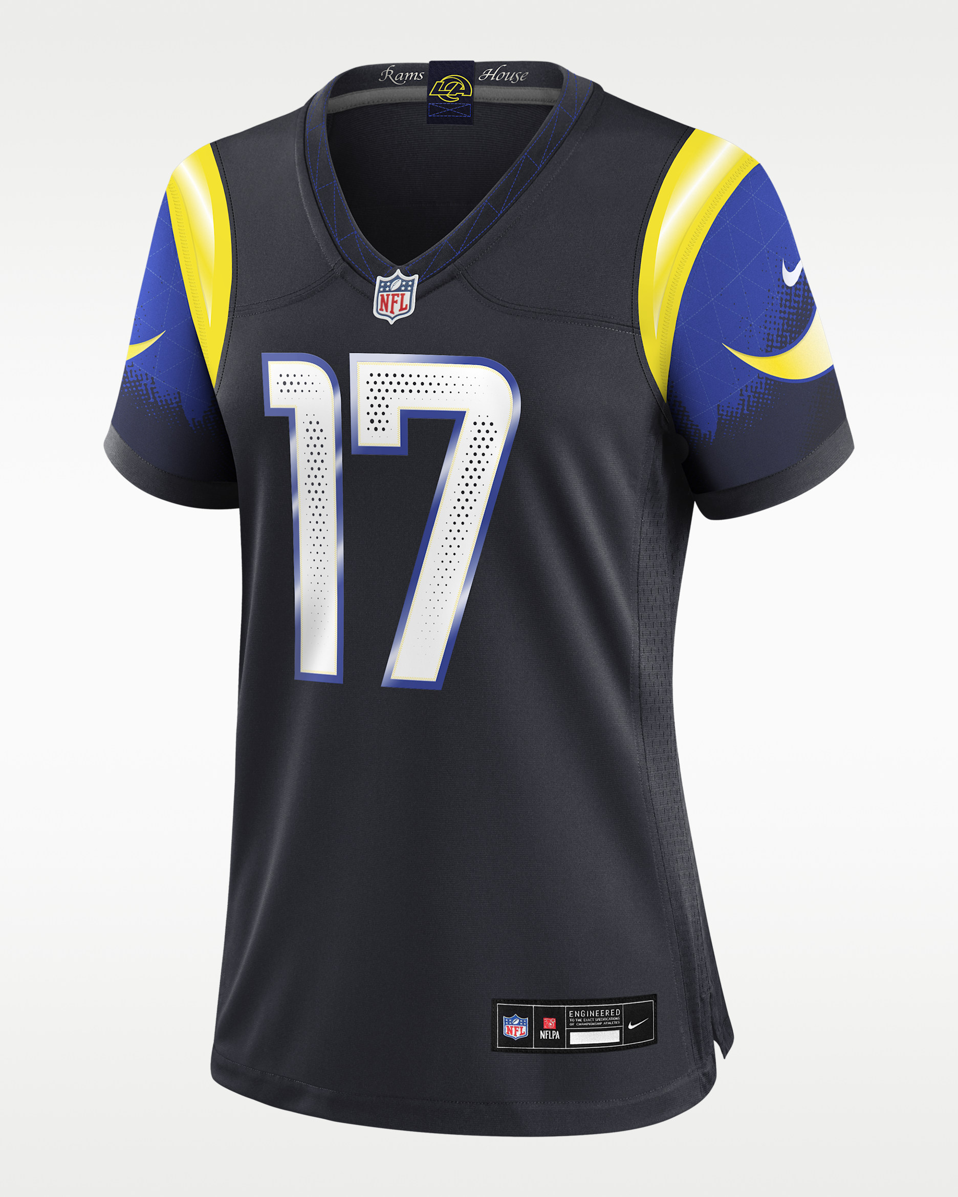 Jersey Nike de la NFL Game para mujer Davante Adams Los Angeles Rams Rivalries Collection - Azul marino