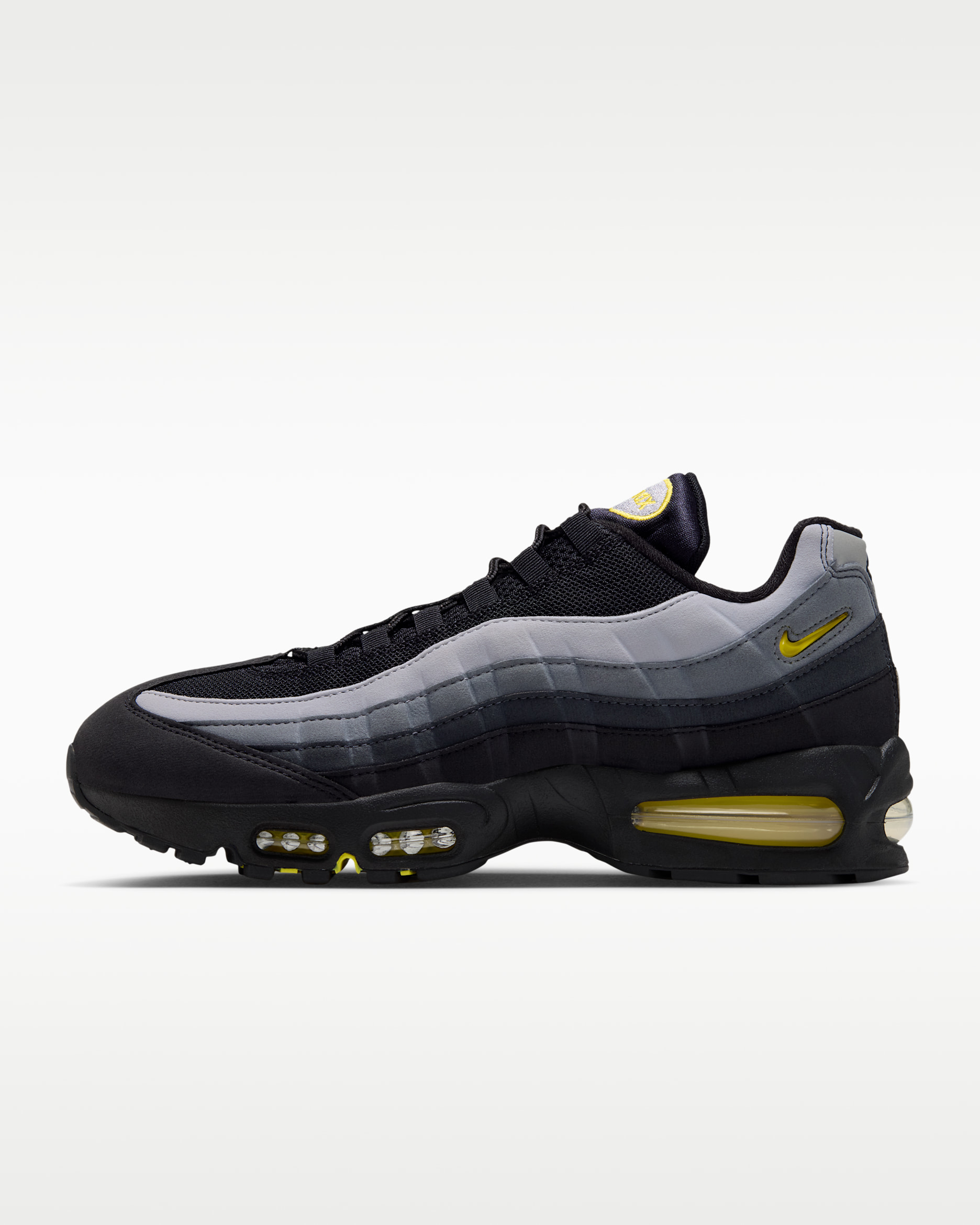 Nike Air Max 95 Big Bubble Premium férficipő - Fekete/Dark Smoke Grey/Smoke Grey/Chrome Yellow