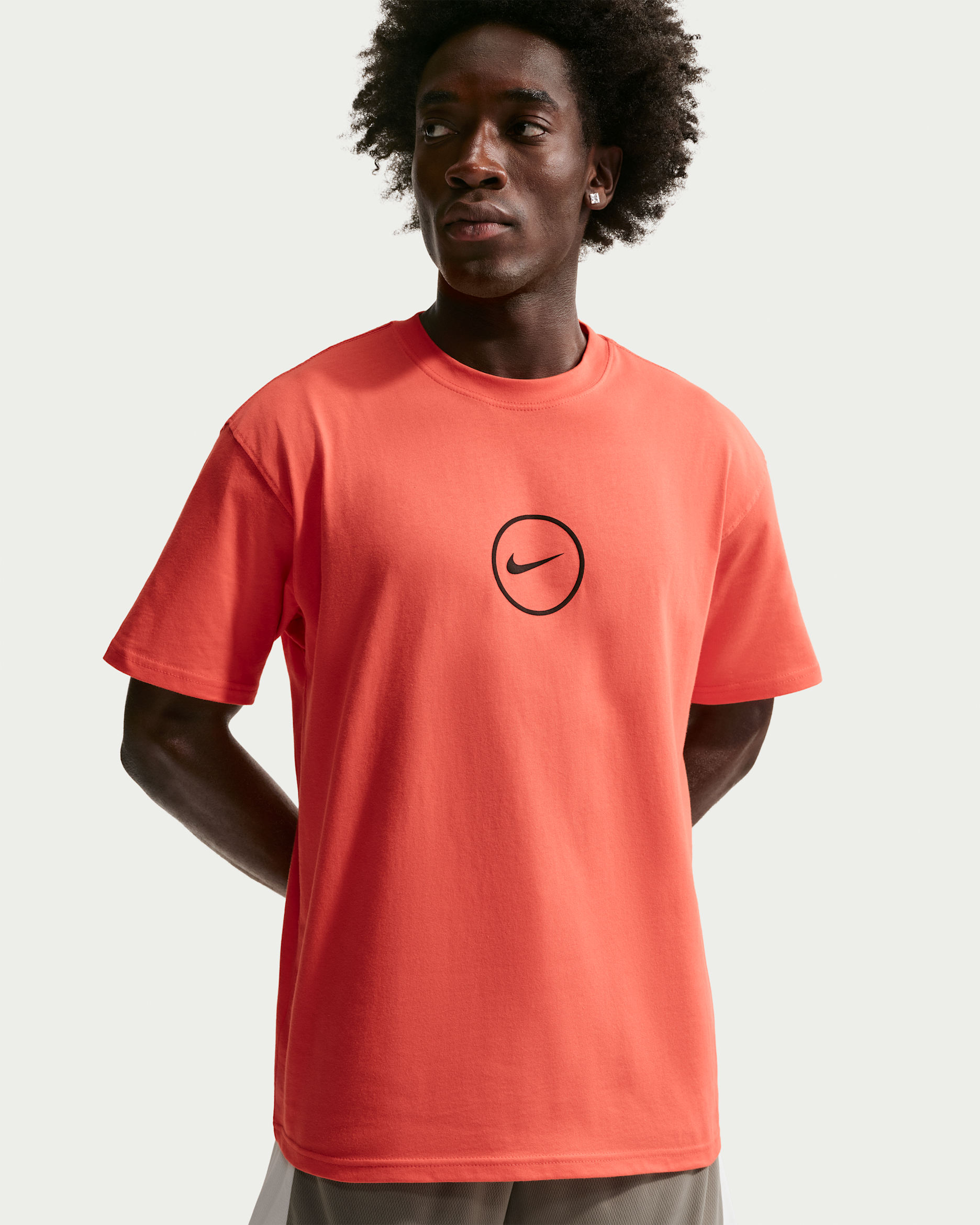 Nike Men's Basketball T-Shirt - Turf Orange