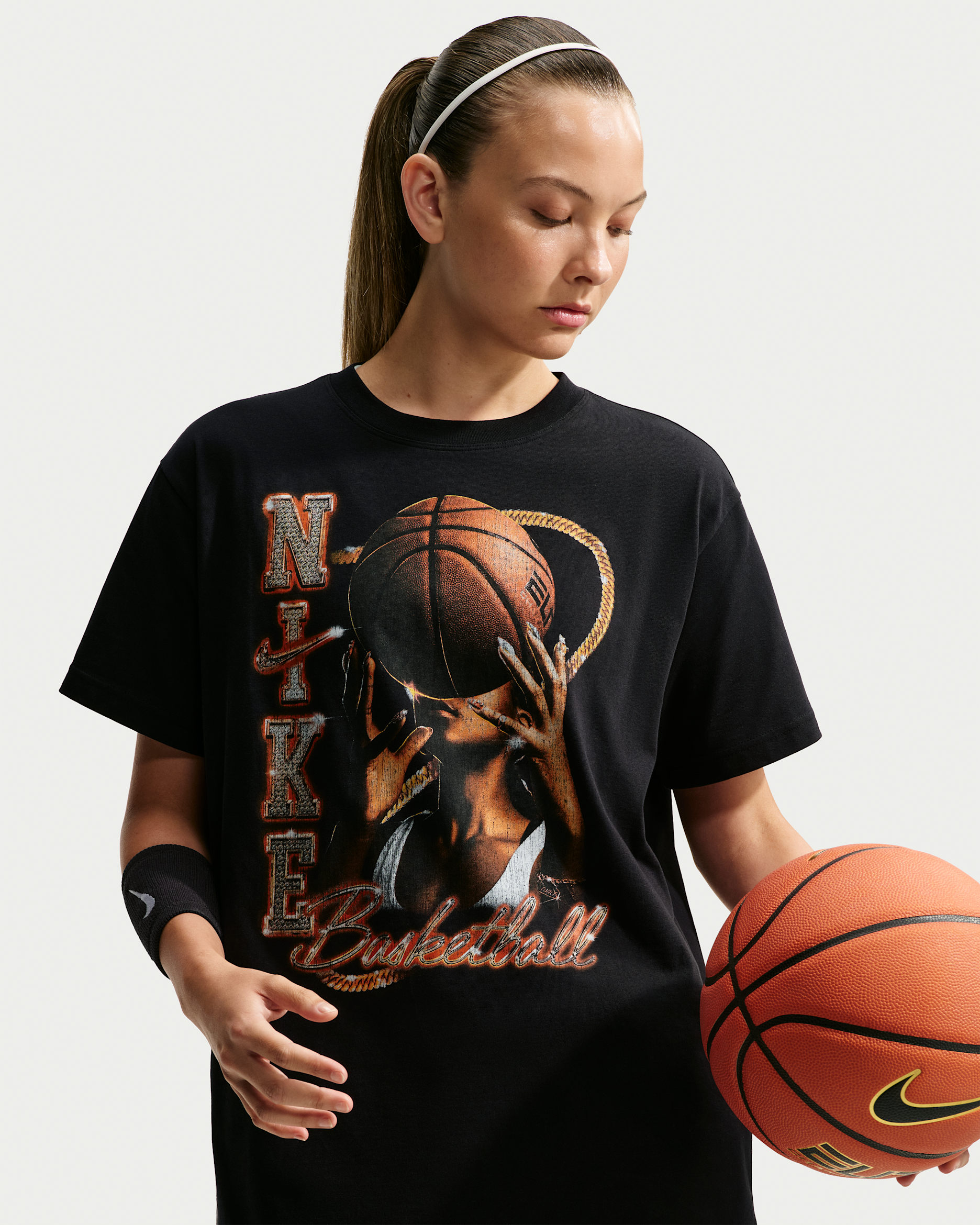 Playera de básquetbol para mujer Nike Classic - Negro