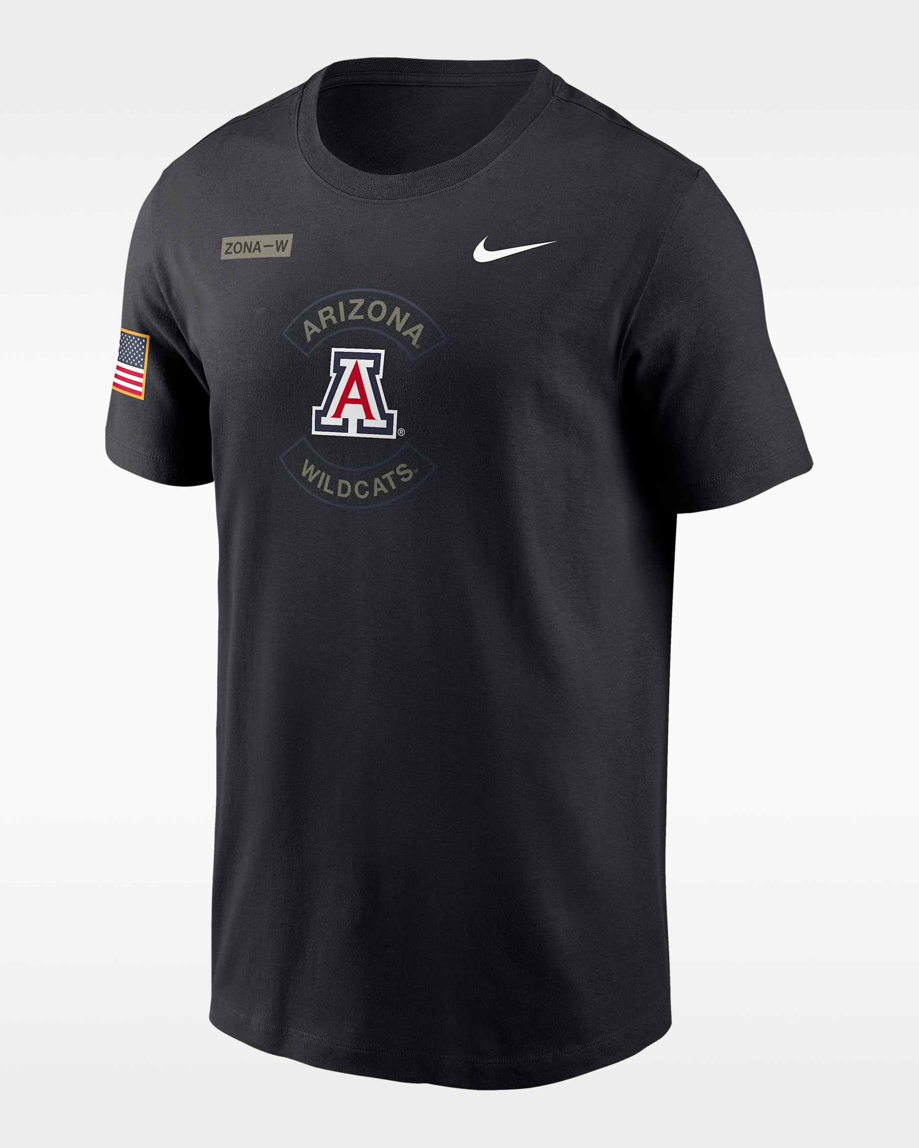 Arizona Military Appreciation Men's Nike Dri-FIT College T-Shirt - Black