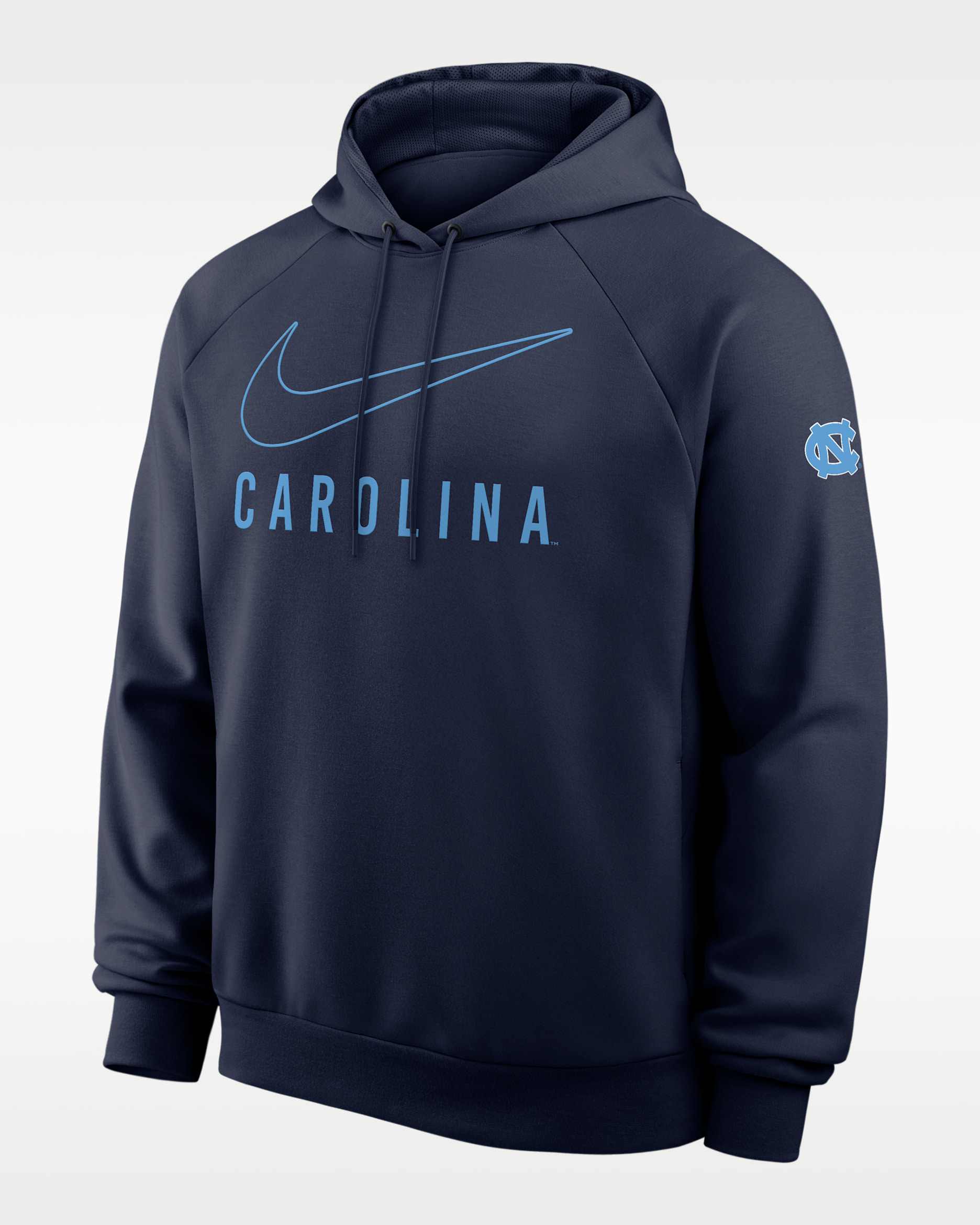 North Carolina Premium Performance Men's Nike Dri-FIT College Pullover Hoodie - Navy