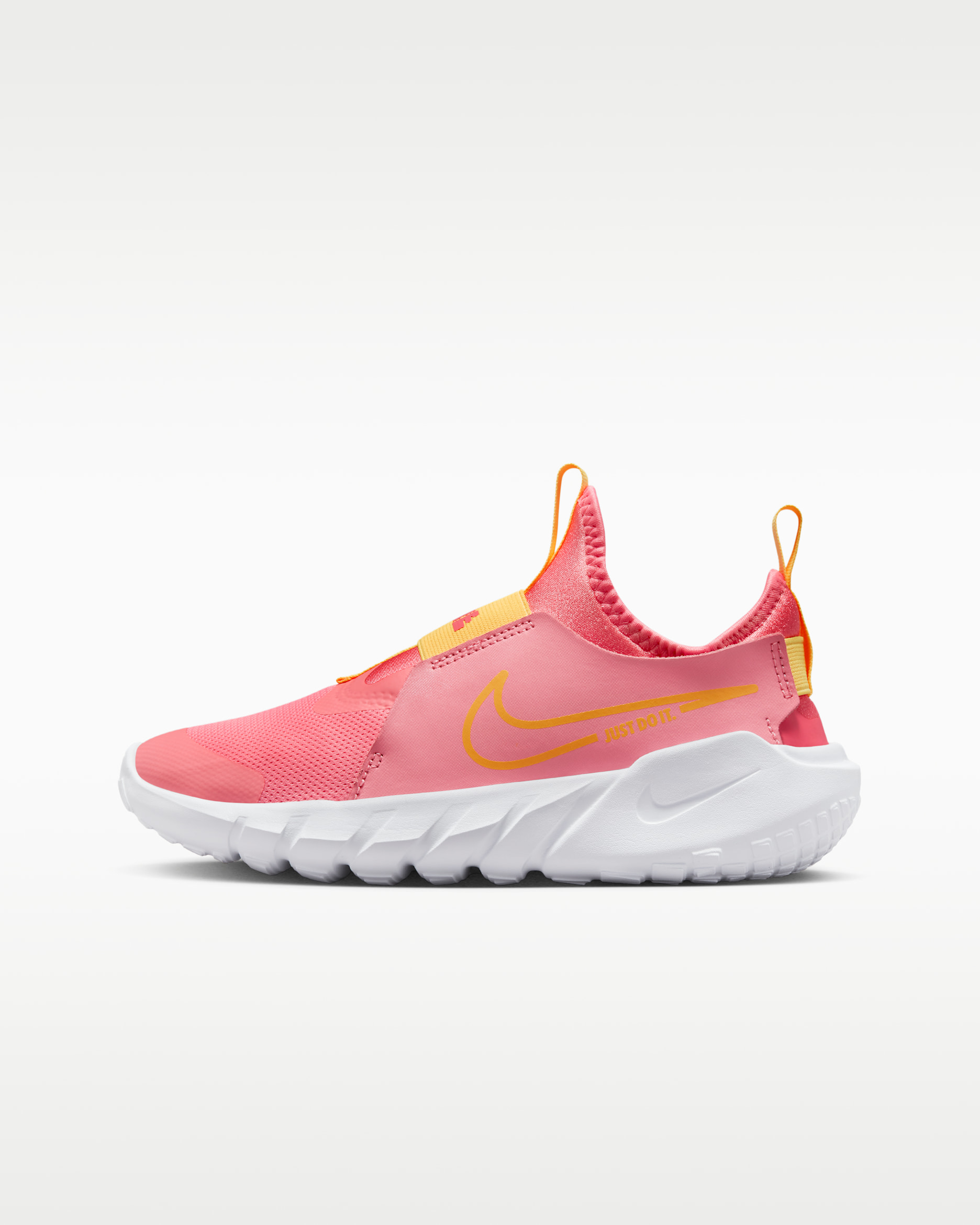 Nike Flex Runner 2 Older Kids' Road Running Shoes - Coral Chalk/Sea Coral/White/Citron Pulse