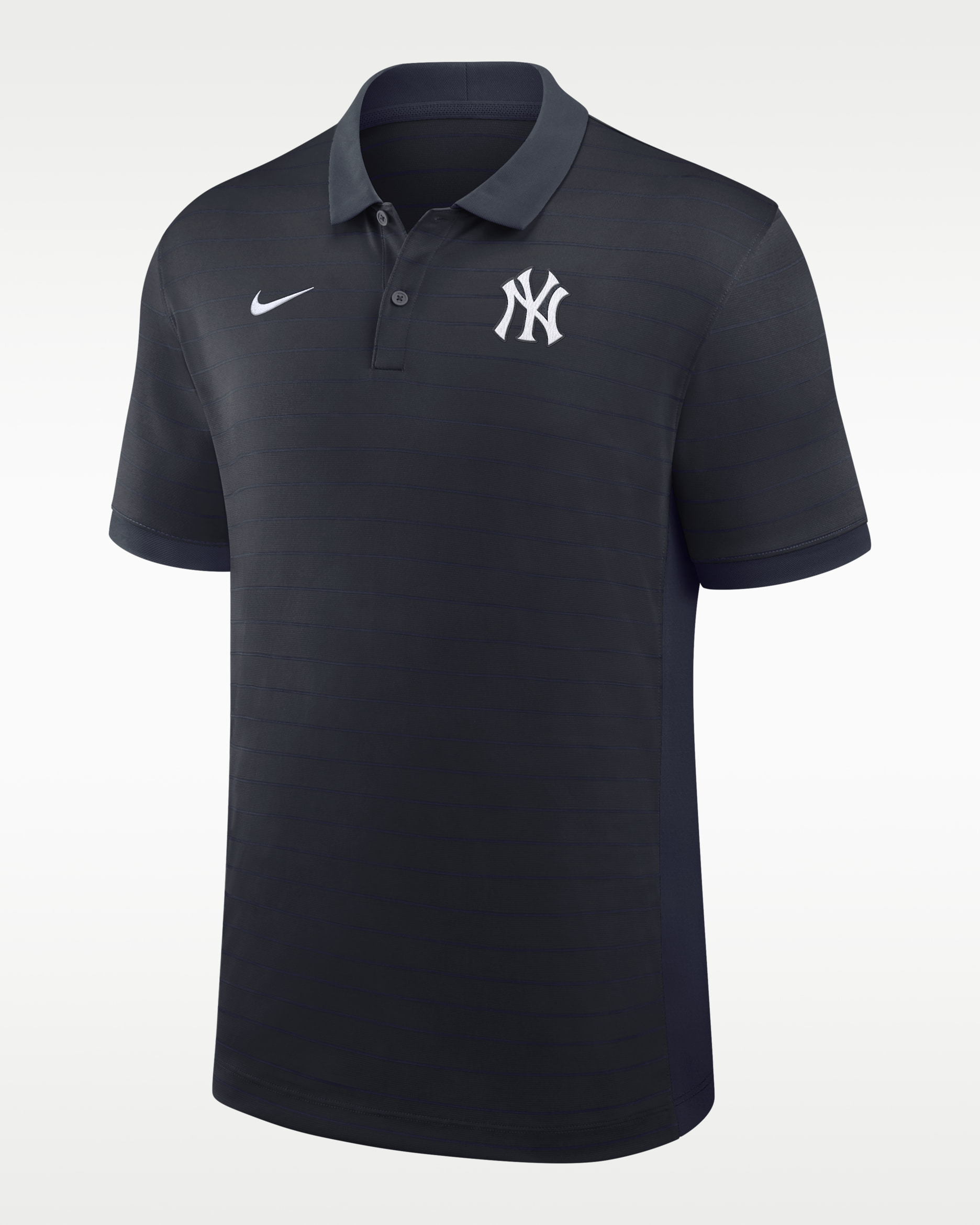 New York Yankees Authentic Collection Striped Victory Men's Nike Dri-FIT MLB Polo - Navy