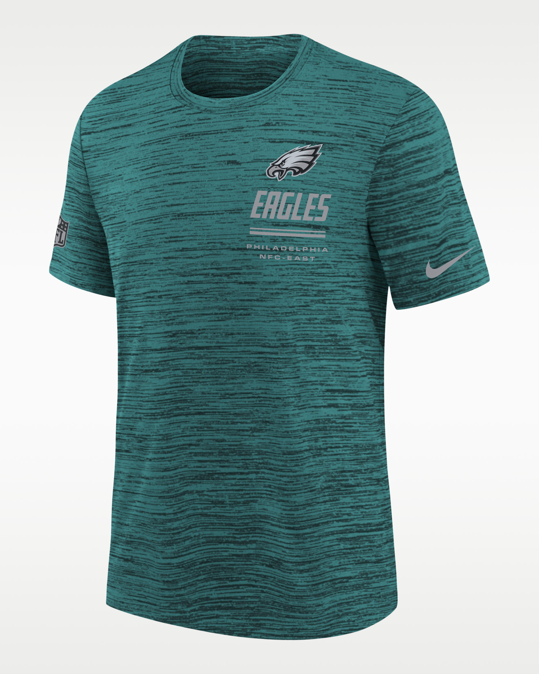 Philadelphia Eagles Sideline Team Issue Velocity Big Kids' Nike Dri-FIT NFL T-Shirt - Green