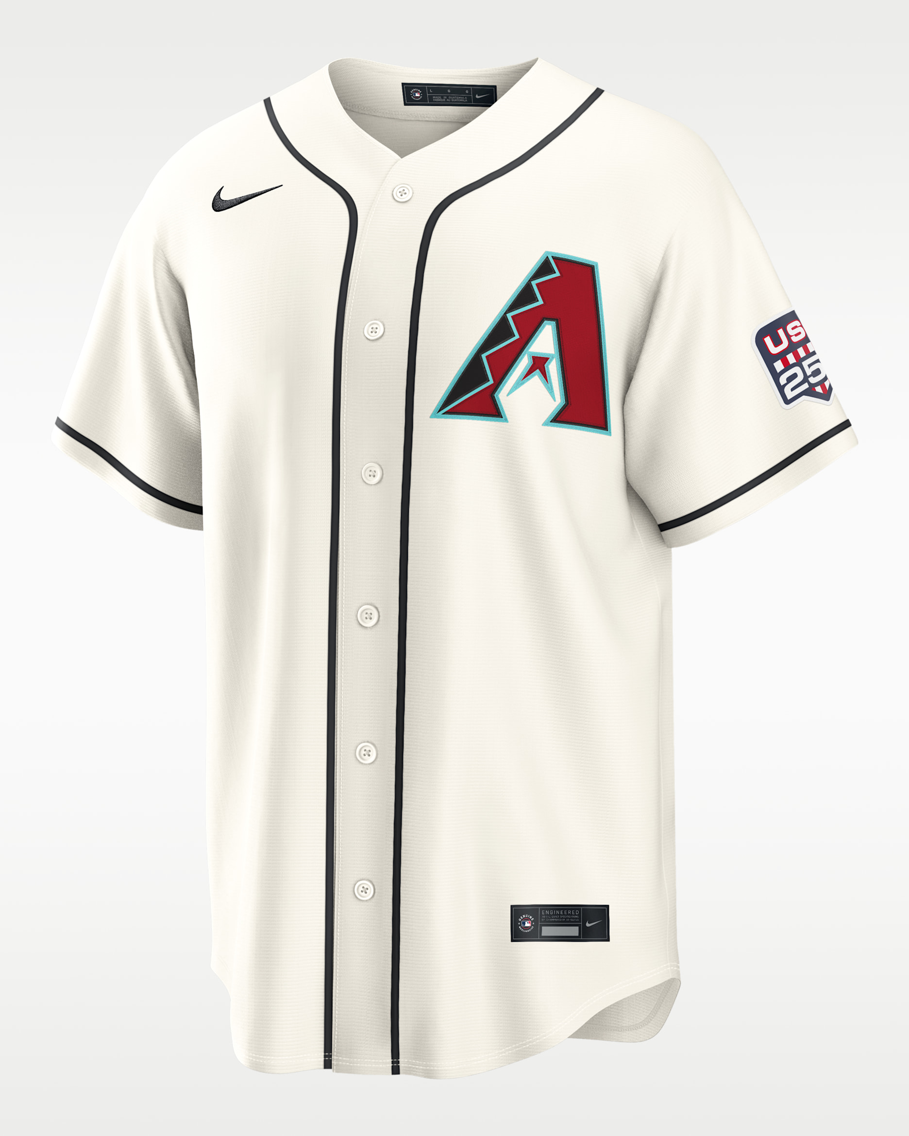Corbin Carroll Arizona Diamondbacks USA 250 Men's Nike MLB Stadium Jersey - Cream