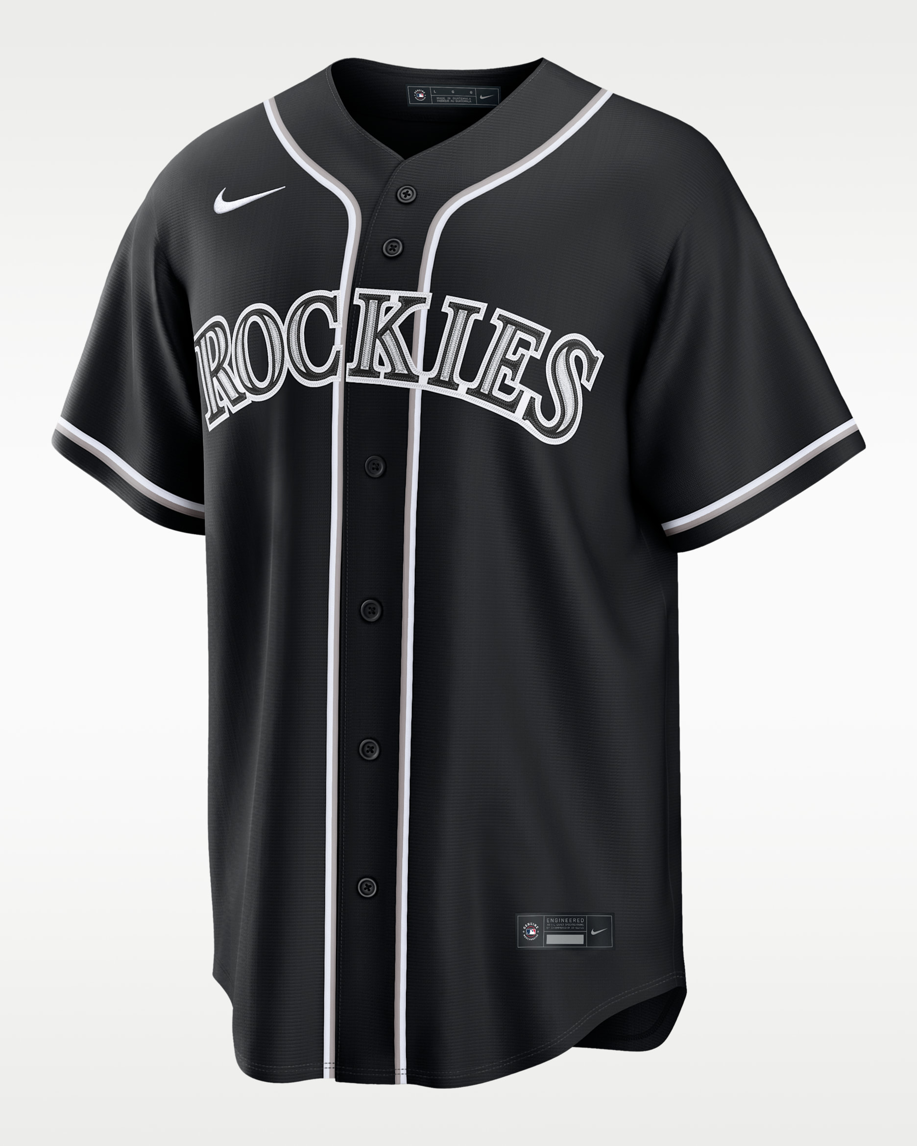 Colorado Rockies Men's Nike MLB Replica Fashion Jersey - Black/White