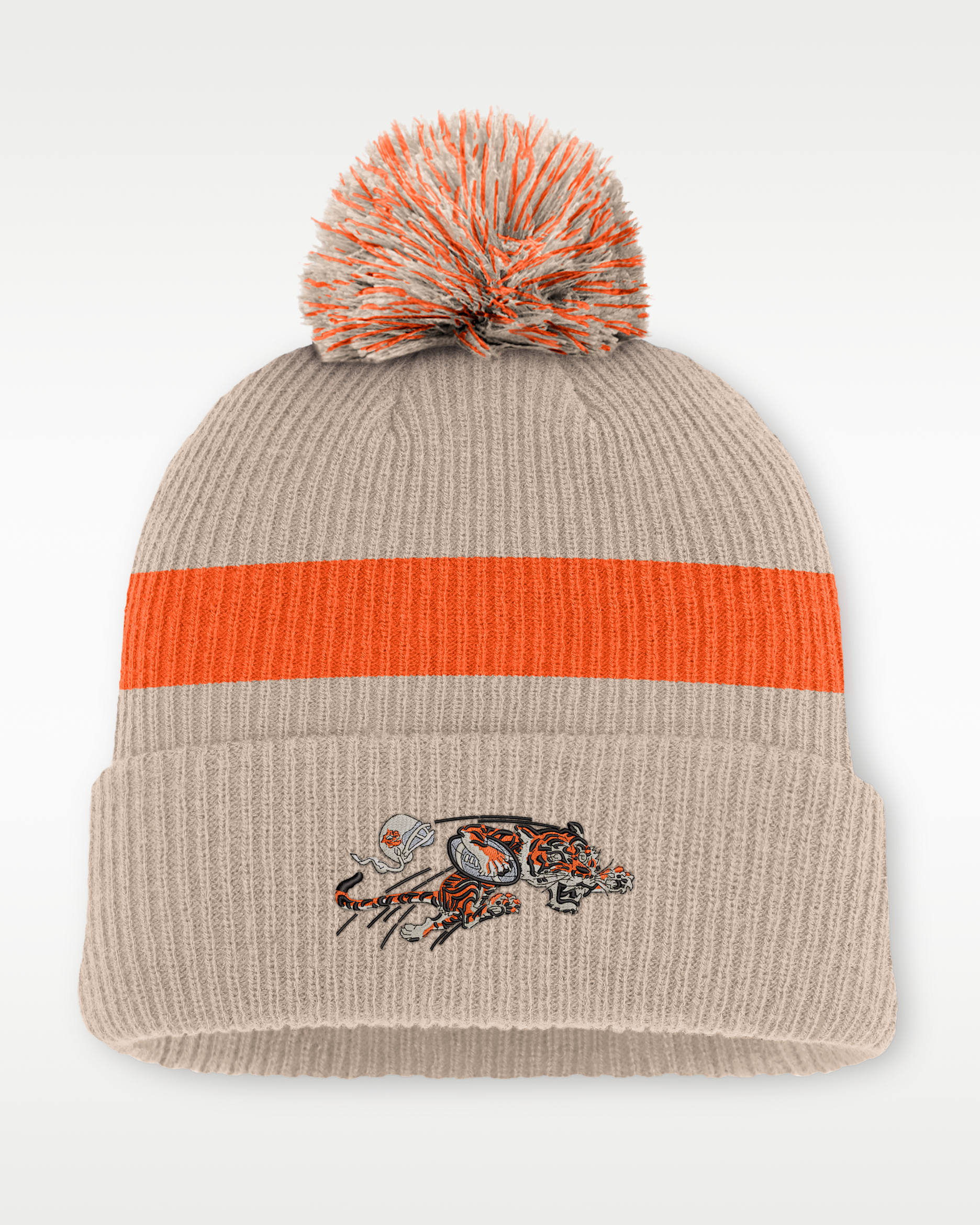 Gorro con dobladillo y pompón Nike de la NFL para hombre Cincinnati Bengals Rewind Peak - Arena