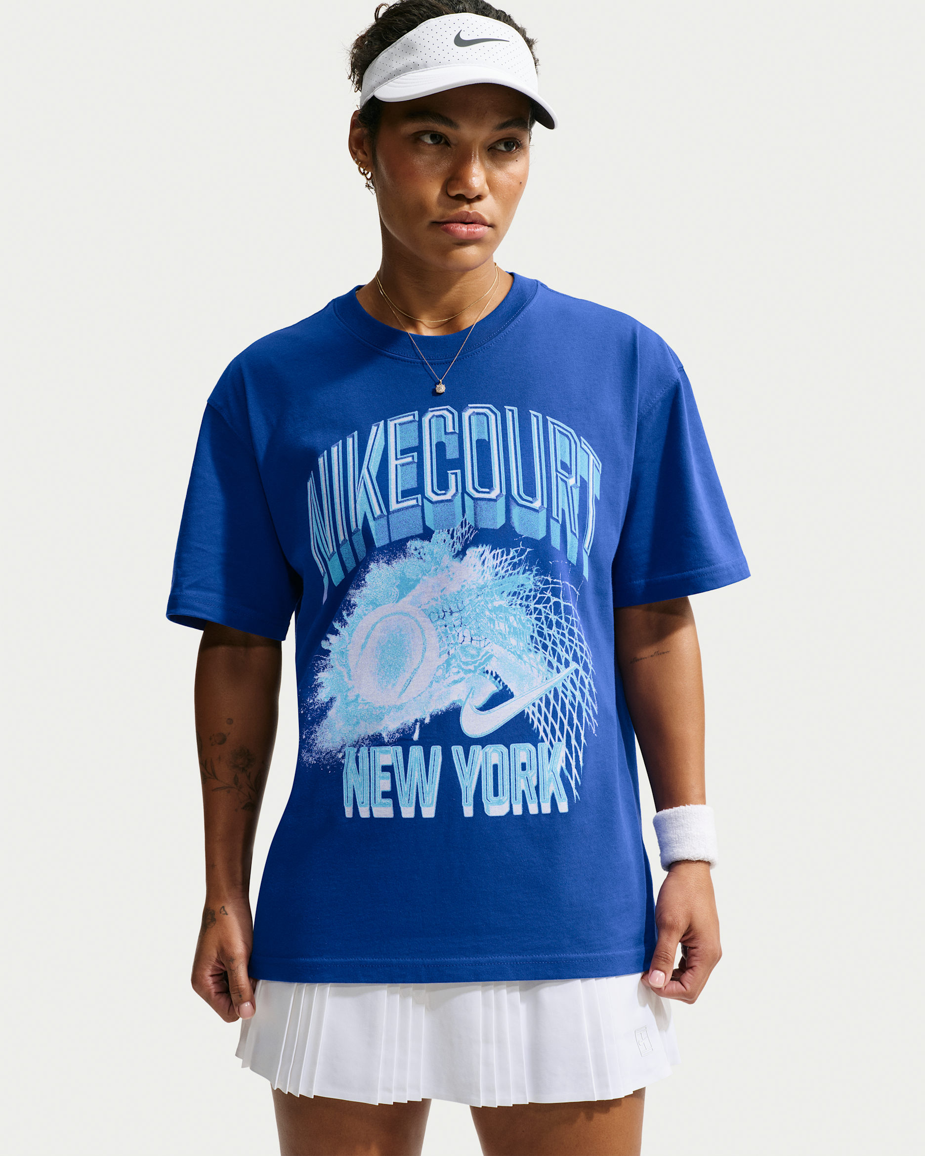 NikeCourt Slam Tennis T-Shirt - Old Royal