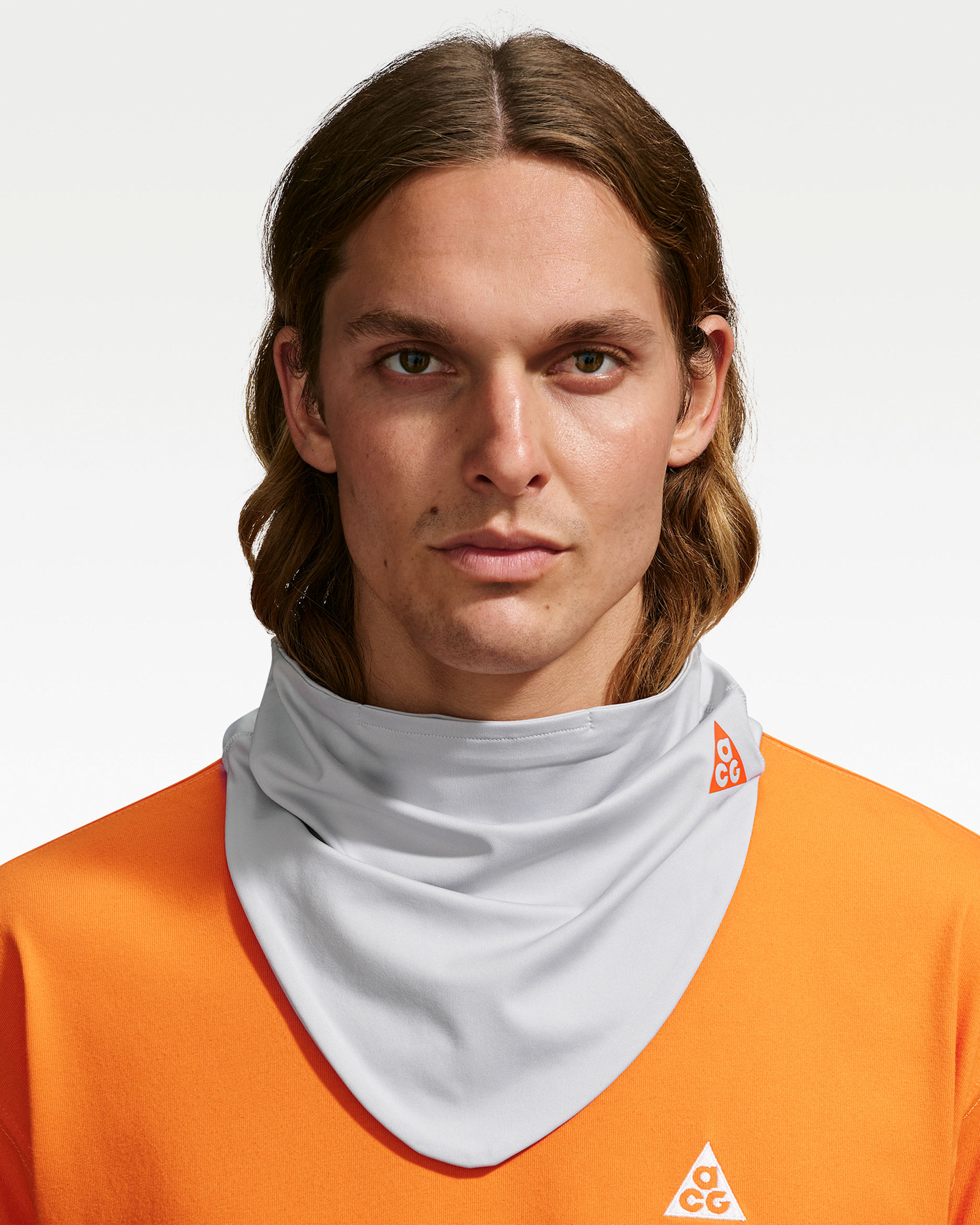 나이키 ACG UV 쿨링 랩 - 그레이 포그/그레이 포그/세이프티 오렌지