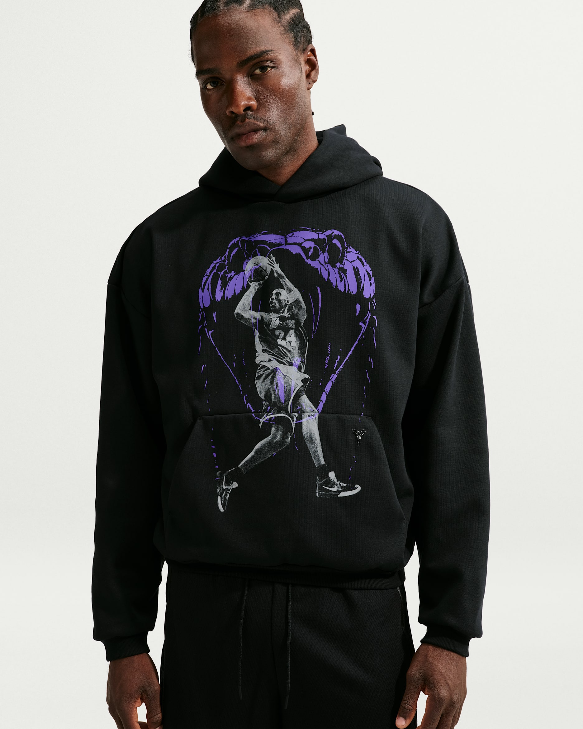 Kobe Nike Standard Issue Men's Nike Therma-FIT Basketball Hoodie - Black