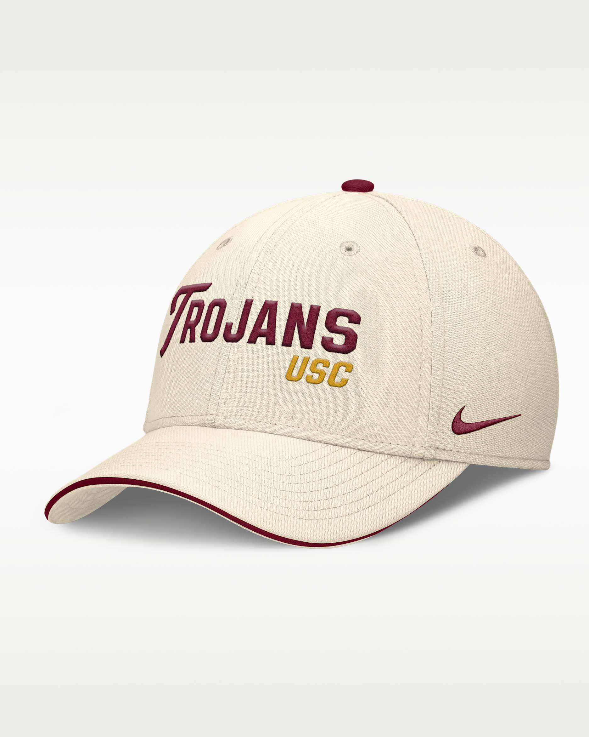 Gorra universitaria Nike Dri-FIT para hombre USC Primetime - Natural