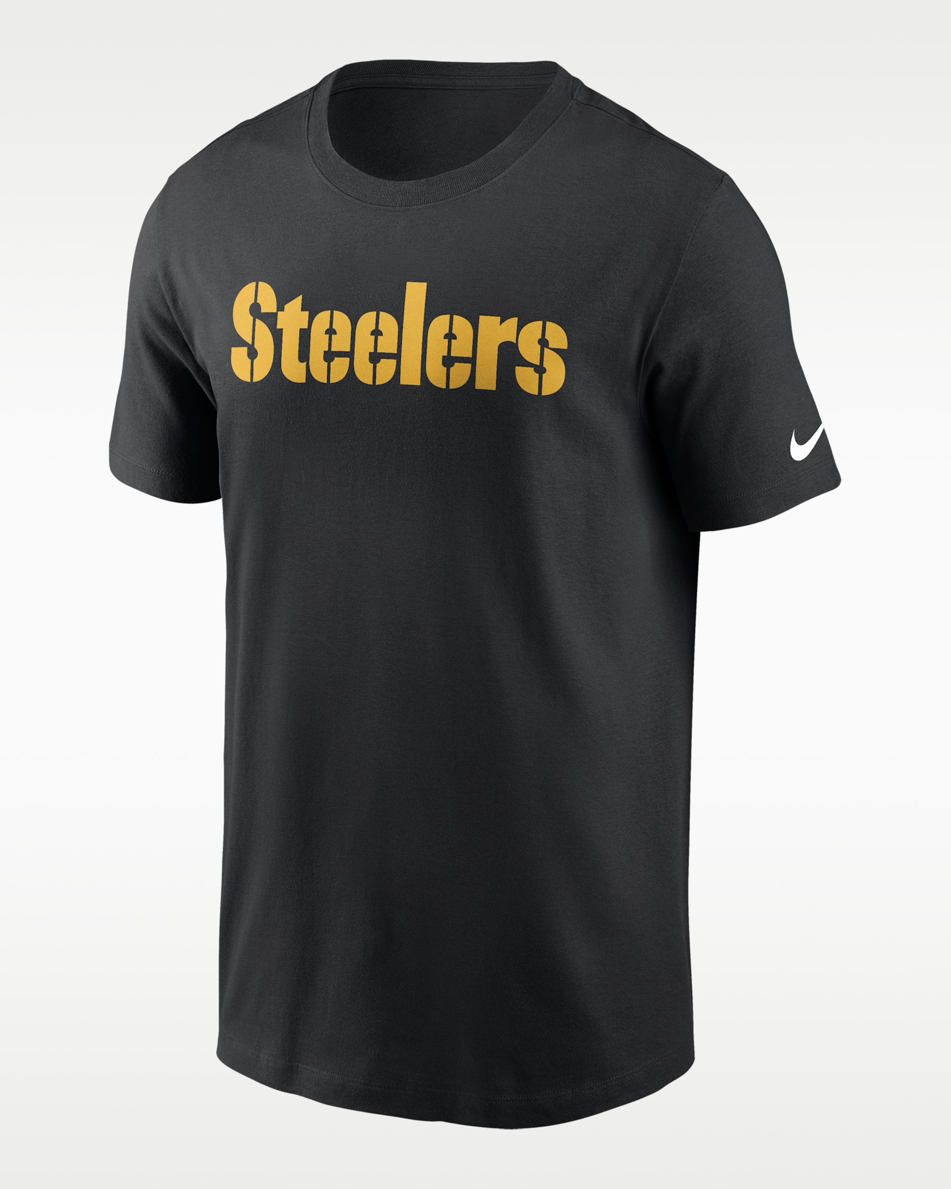 Playera Nike de la NFL para hombre Pittsburgh Steelers Primetime Wordmark Essential - Negro