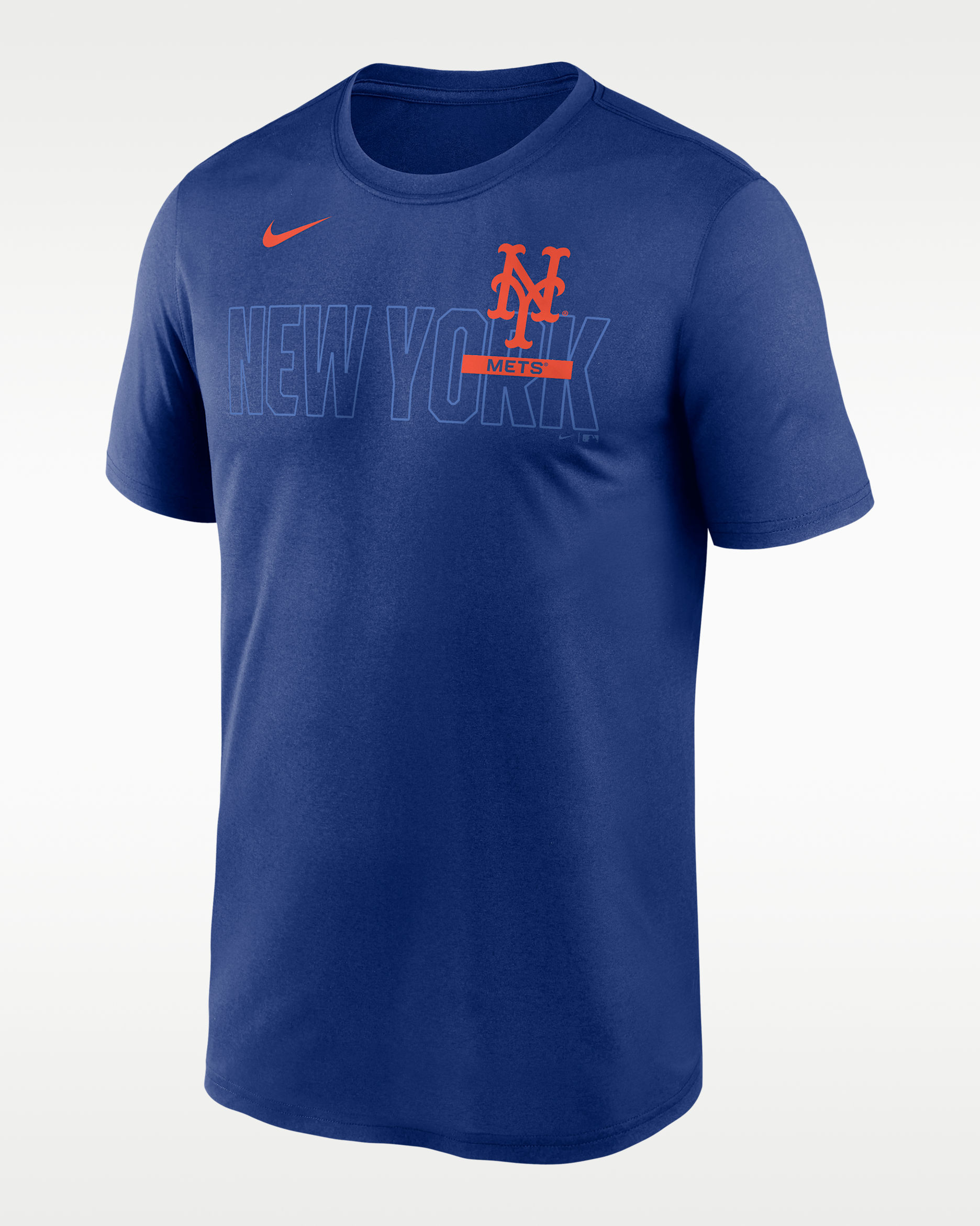 Playera Nike Dri-FIT de la MLB para hombre New York Mets Knockout Team Legend - Royal