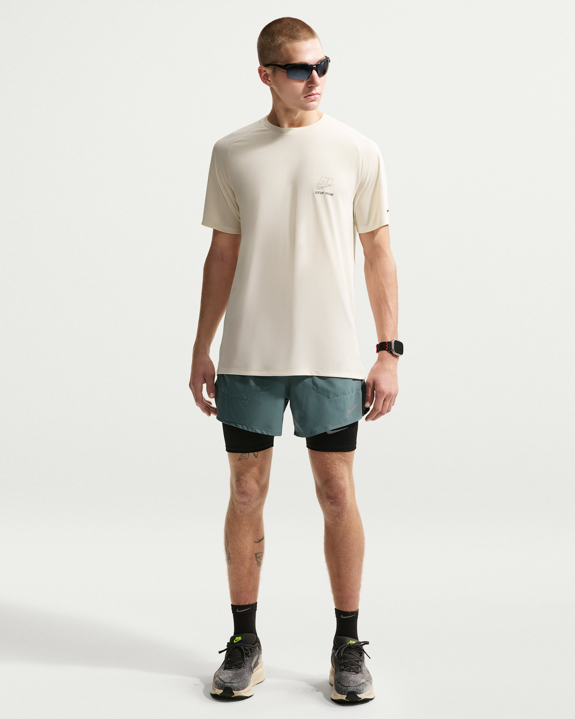 Nike Stride Men's Dri-FIT 13cm (approx.) Brief-Lined Running Shorts - Mineral Slate