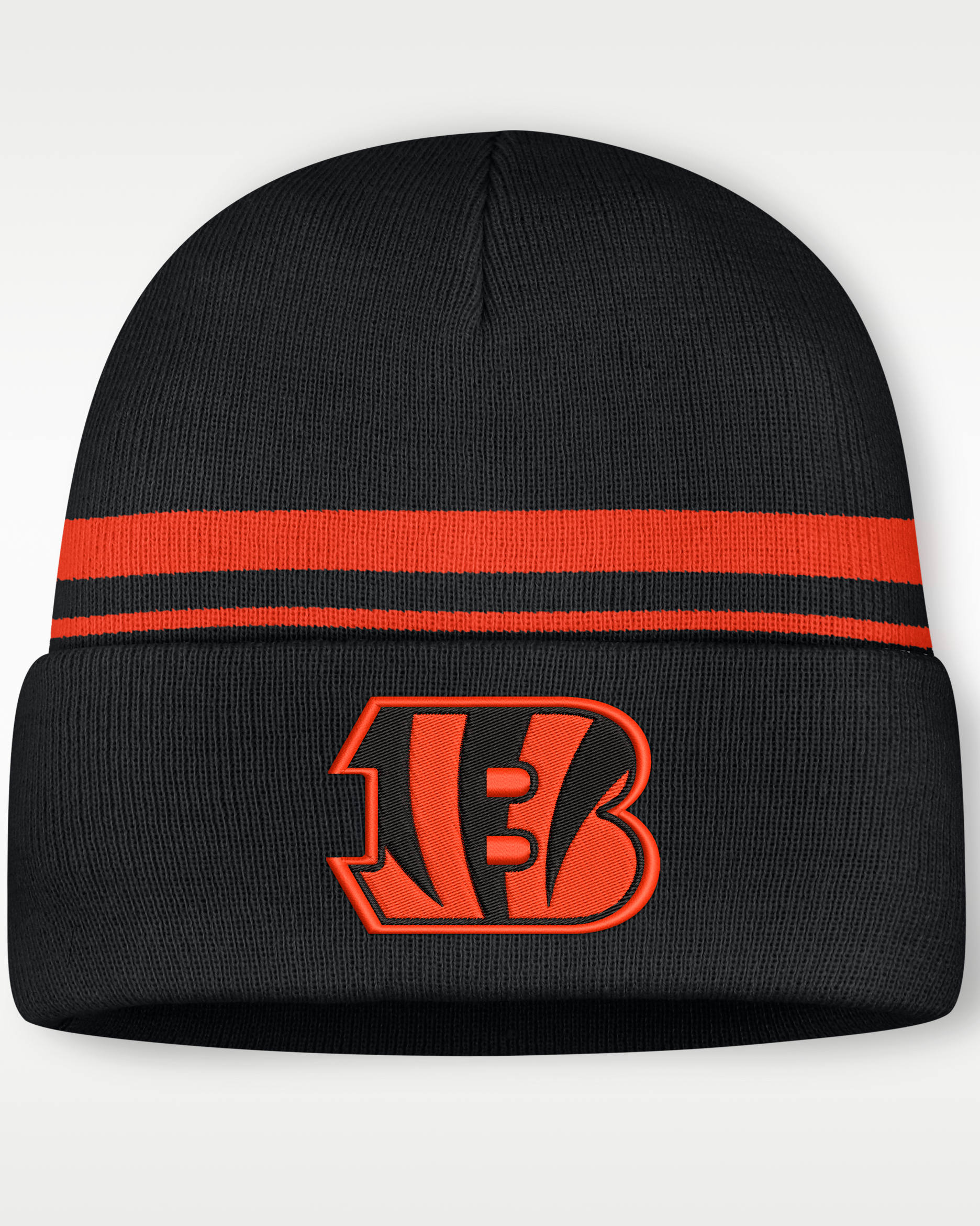 Gorro con dobladillo de la NFL Nike para hombre Cincinnati Bengals Primetime Utility - Negro