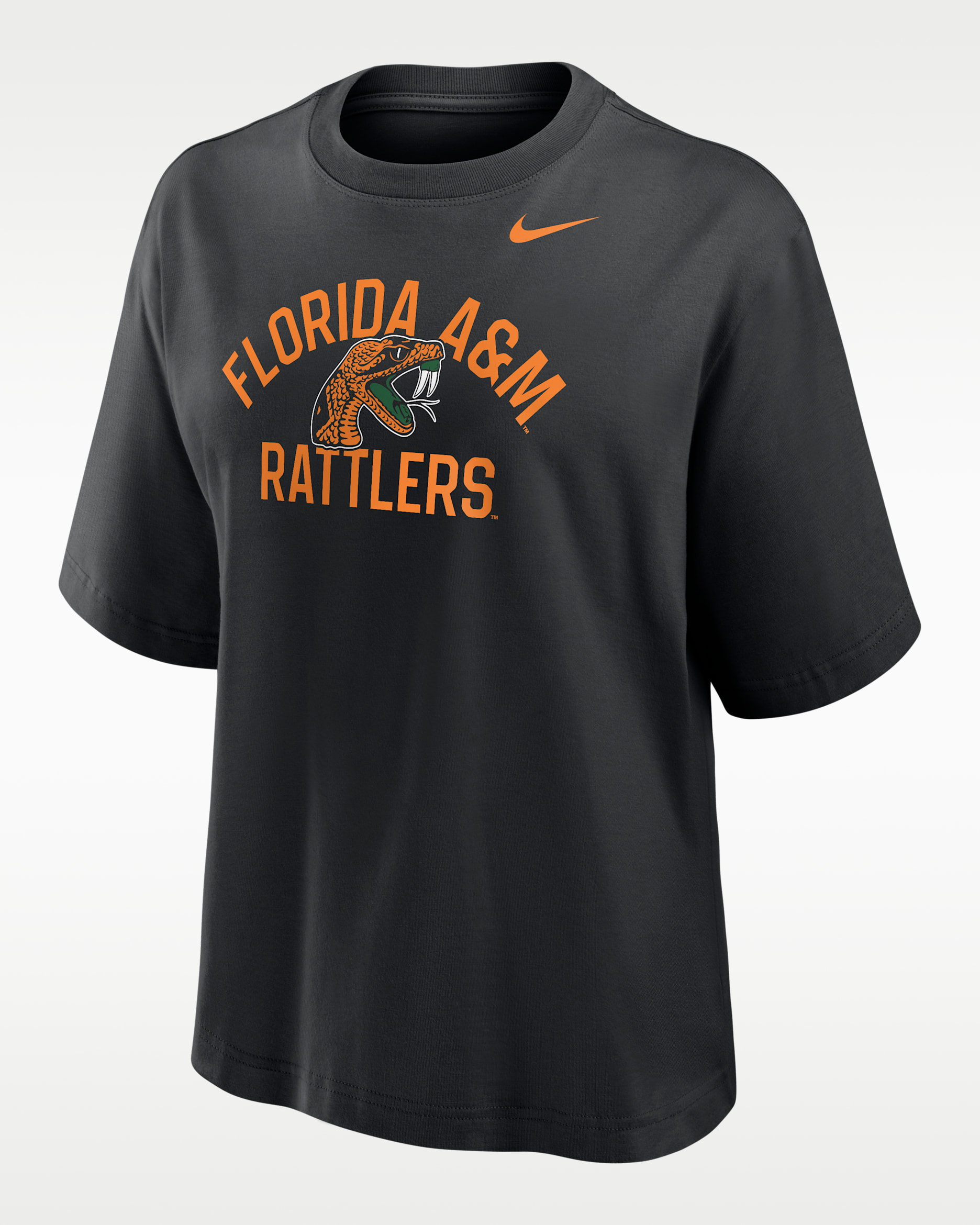 Nike College (Florida A&M University) Women's Boxy T-Shirt - Black