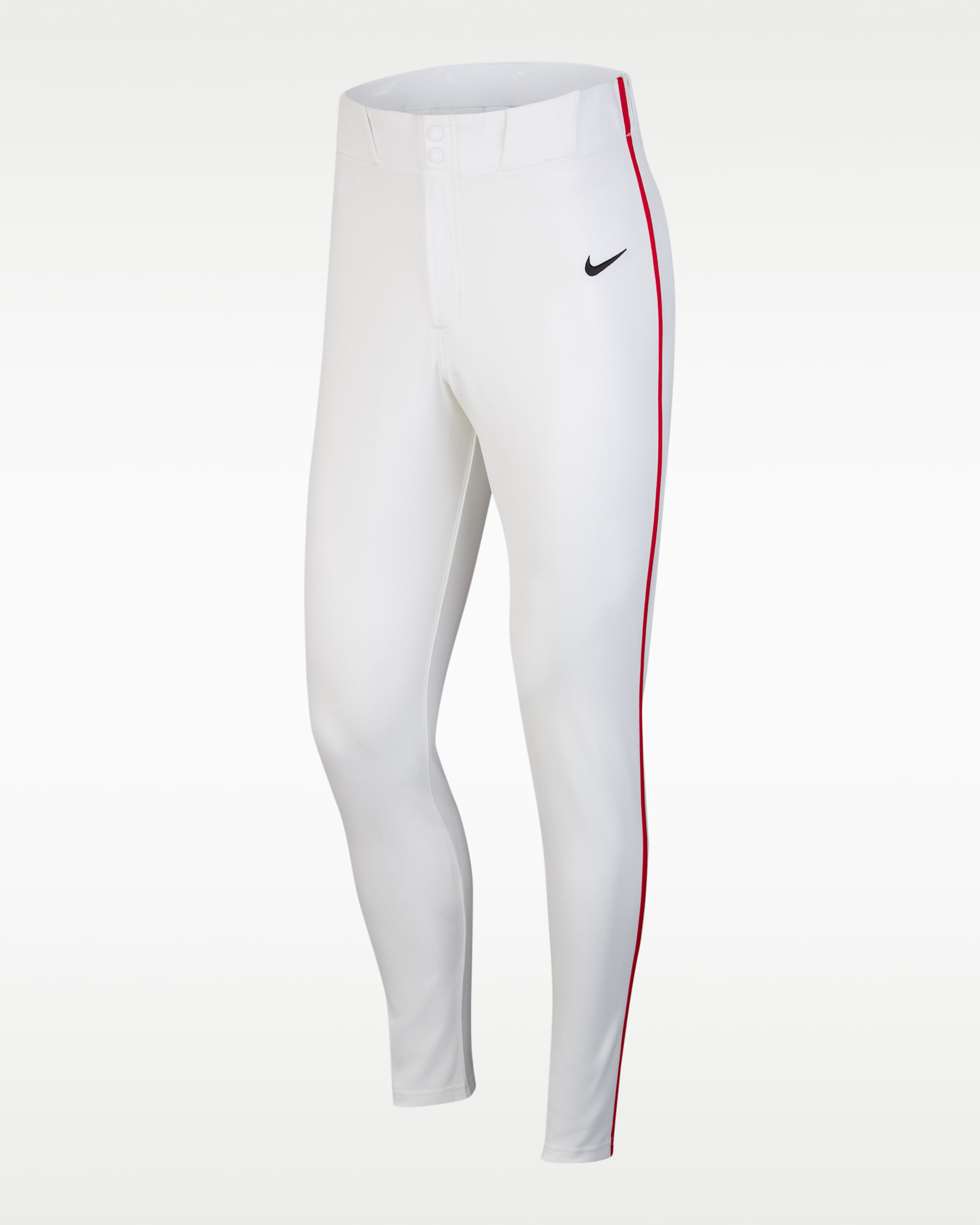 Pants de béisbol entubados para hombre Nike Vapor Select - Blanco/Rojo universitario/Negro