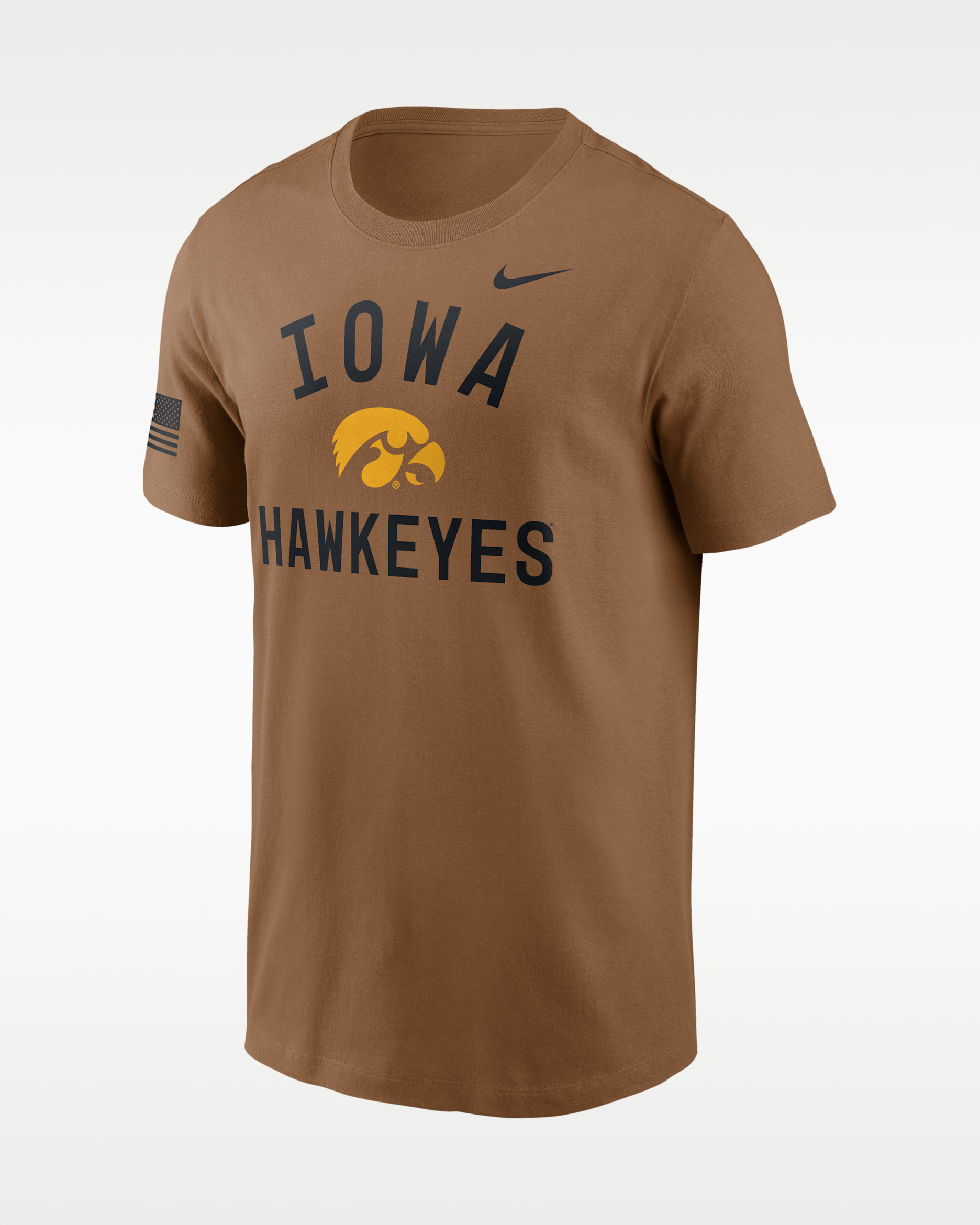 Iowa Courtside Men's Nike Dri-FIT College T-Shirt - Brown