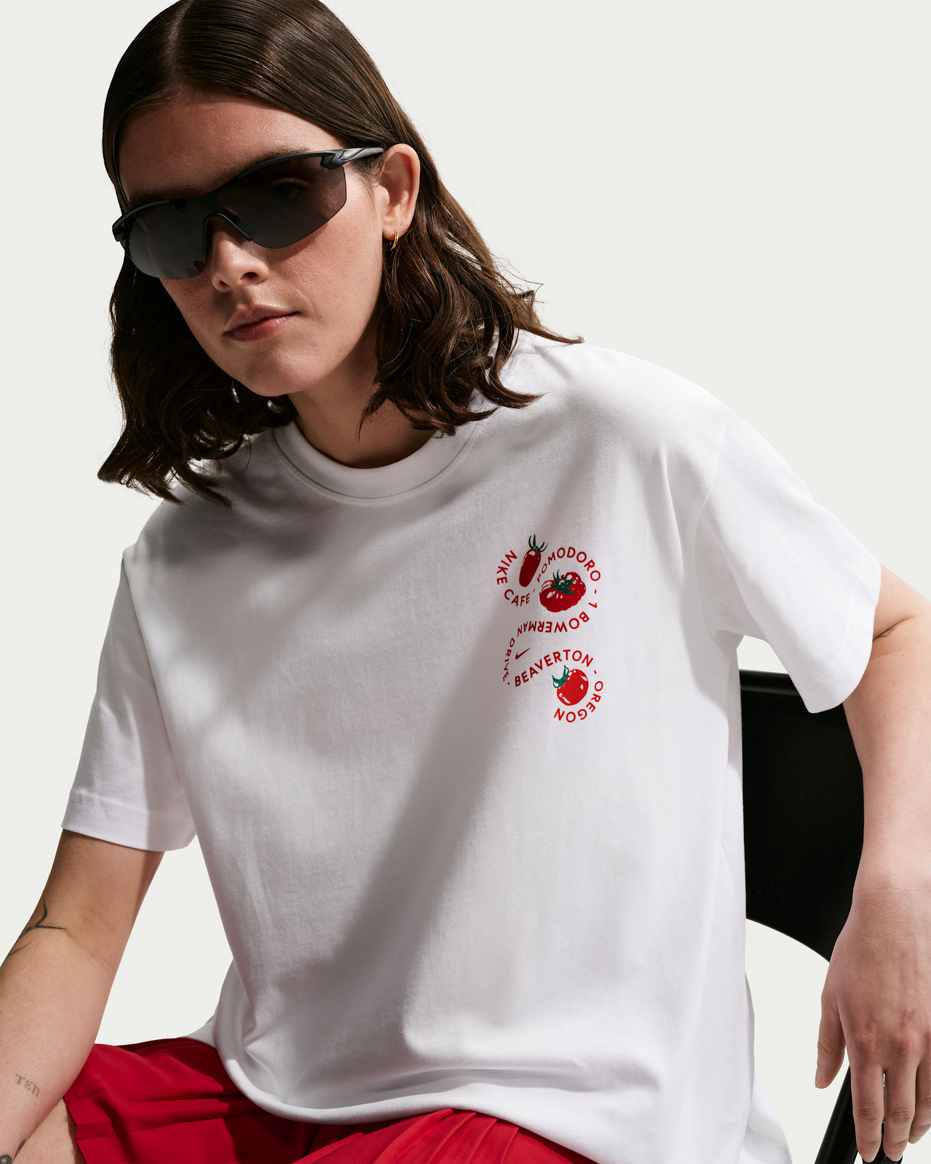 Playera oversized para mujer Nike Sportswear Classic - Blanco