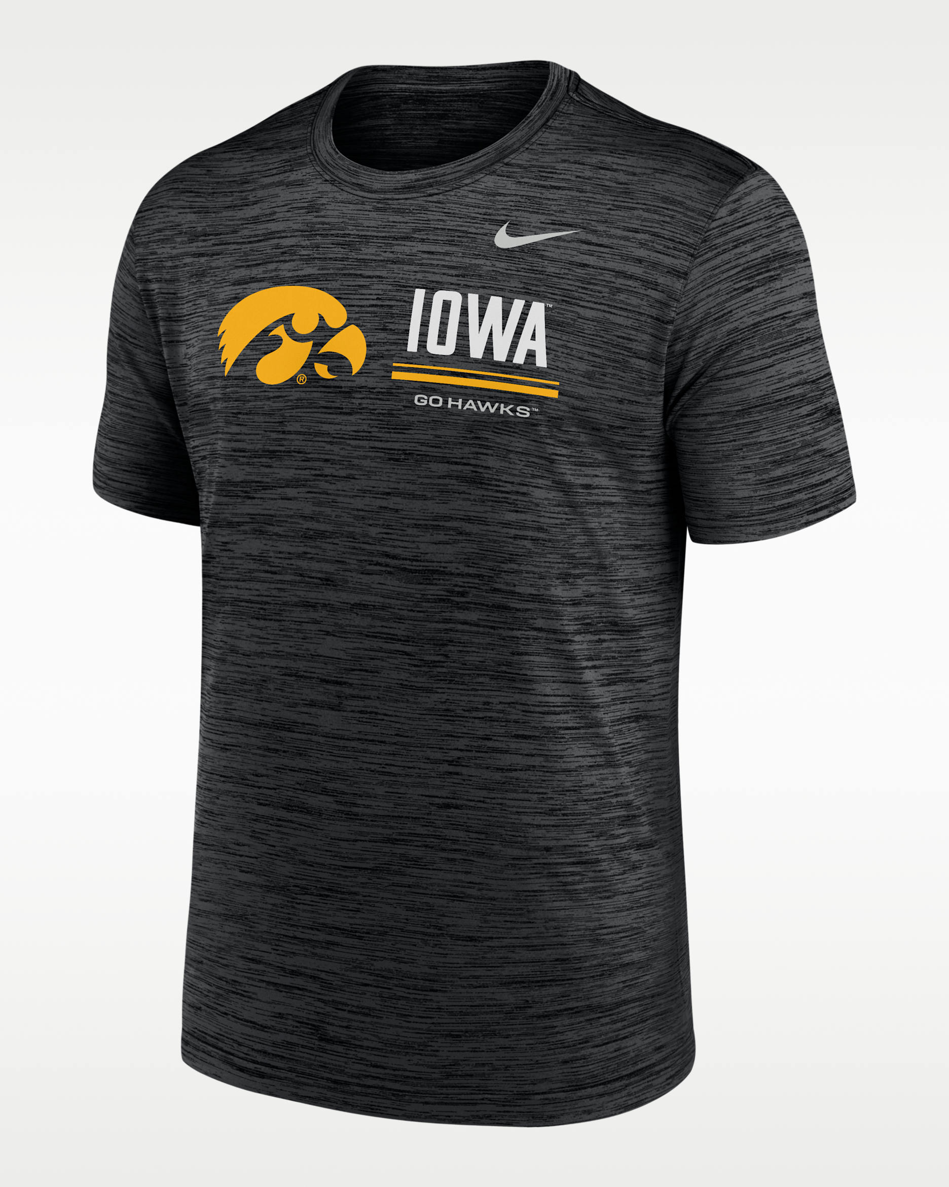 Iowa Sideline Velocity Men's Nike Dri-FIT College T-Shirt - Black
