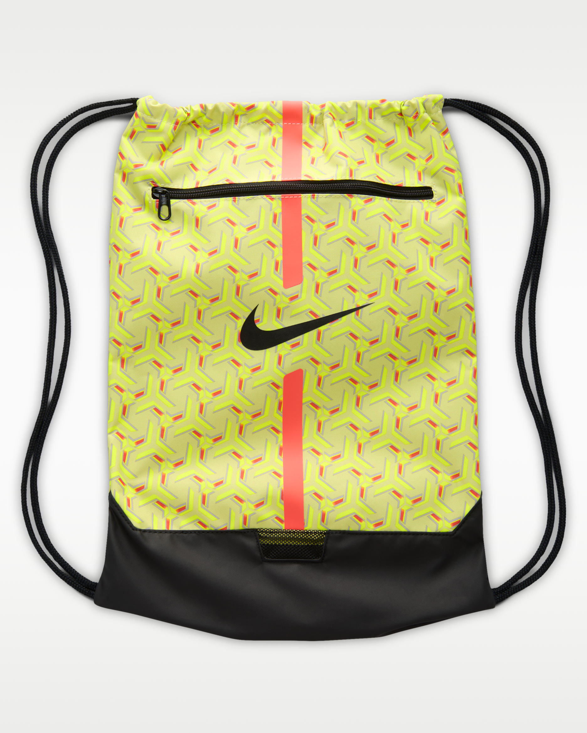 Nike Academy Football Gymsack (18L) - Limelight/Hyper Crimson/Black