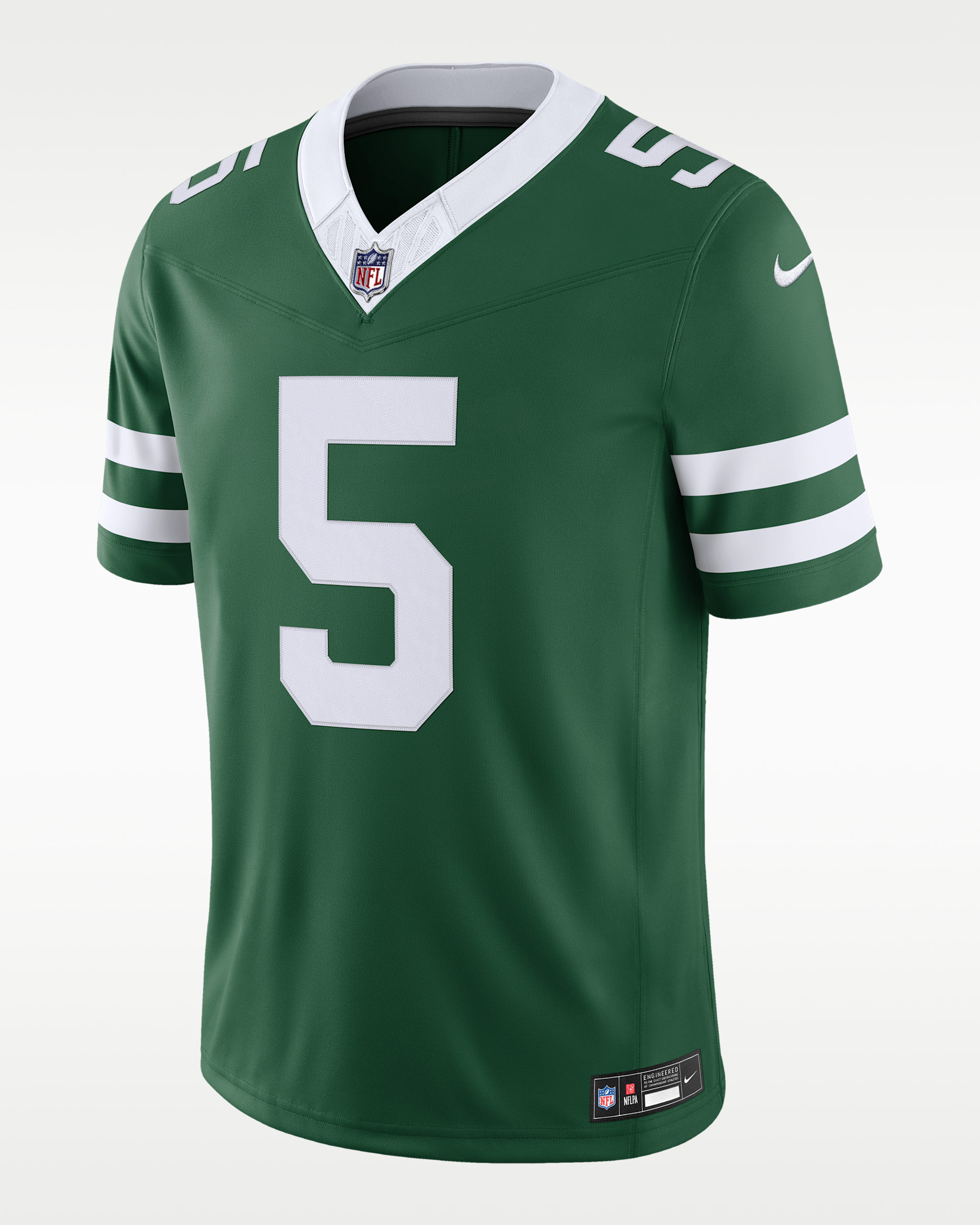 Jersey Nike Dri-FIT de la NFL Limited para hombre Garrett Wilson New York Jets - Verde/Blanco