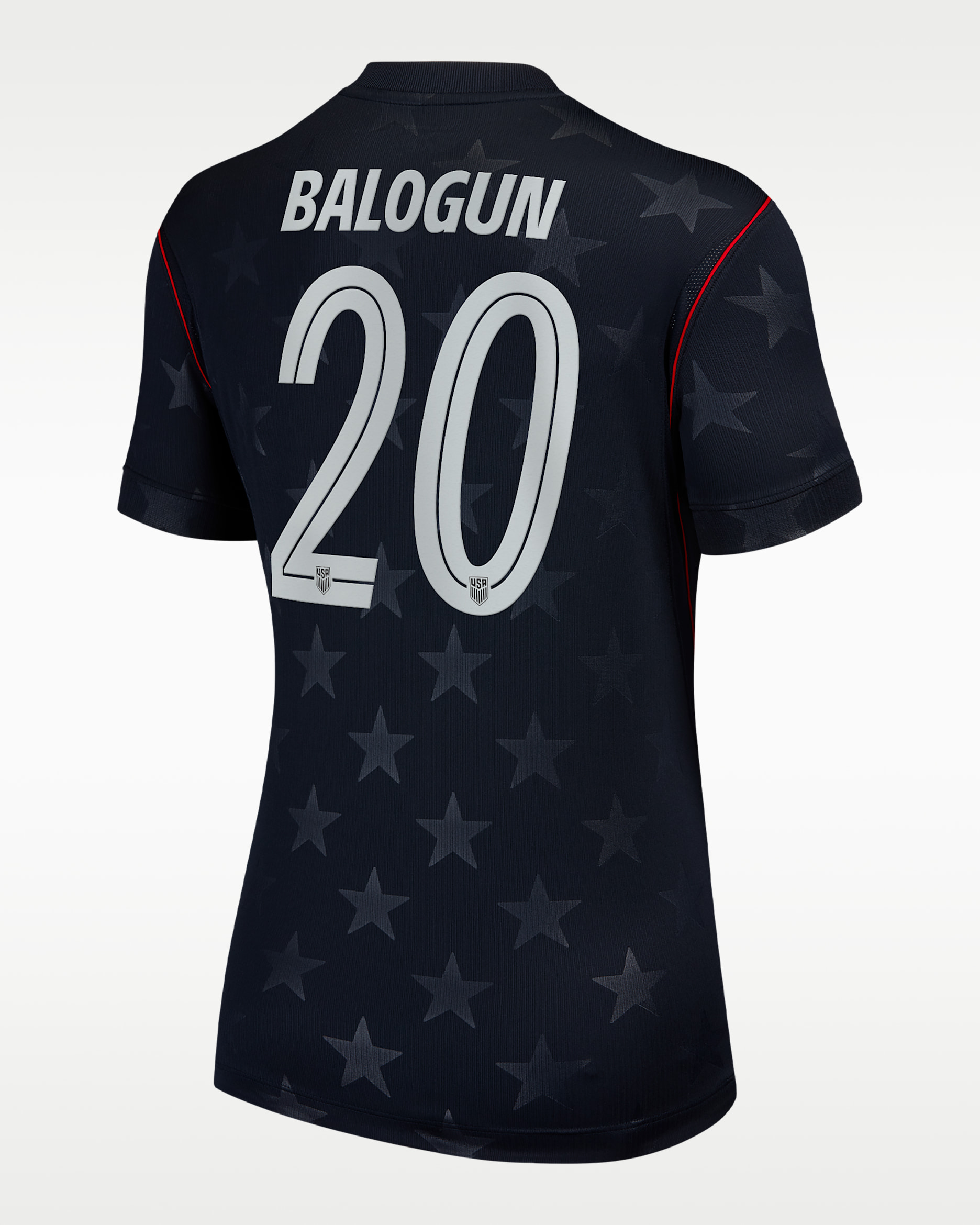 Folarin Balogun USMNT 2026 Stadium Away Women's Nike Dri-FIT Soccer Jersey - Blue