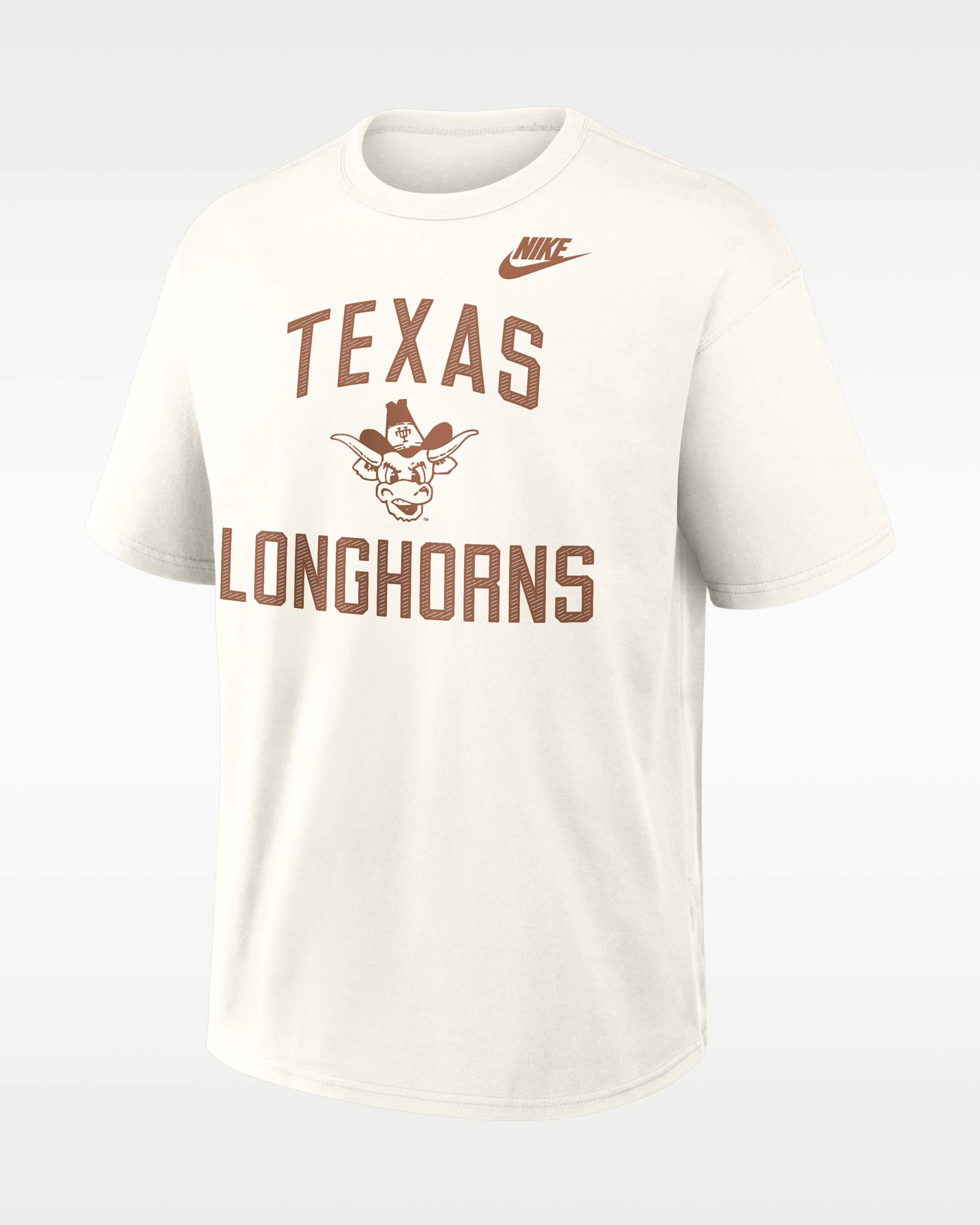 Playera universitaria Nike para hombre Texas Legacy - Crema