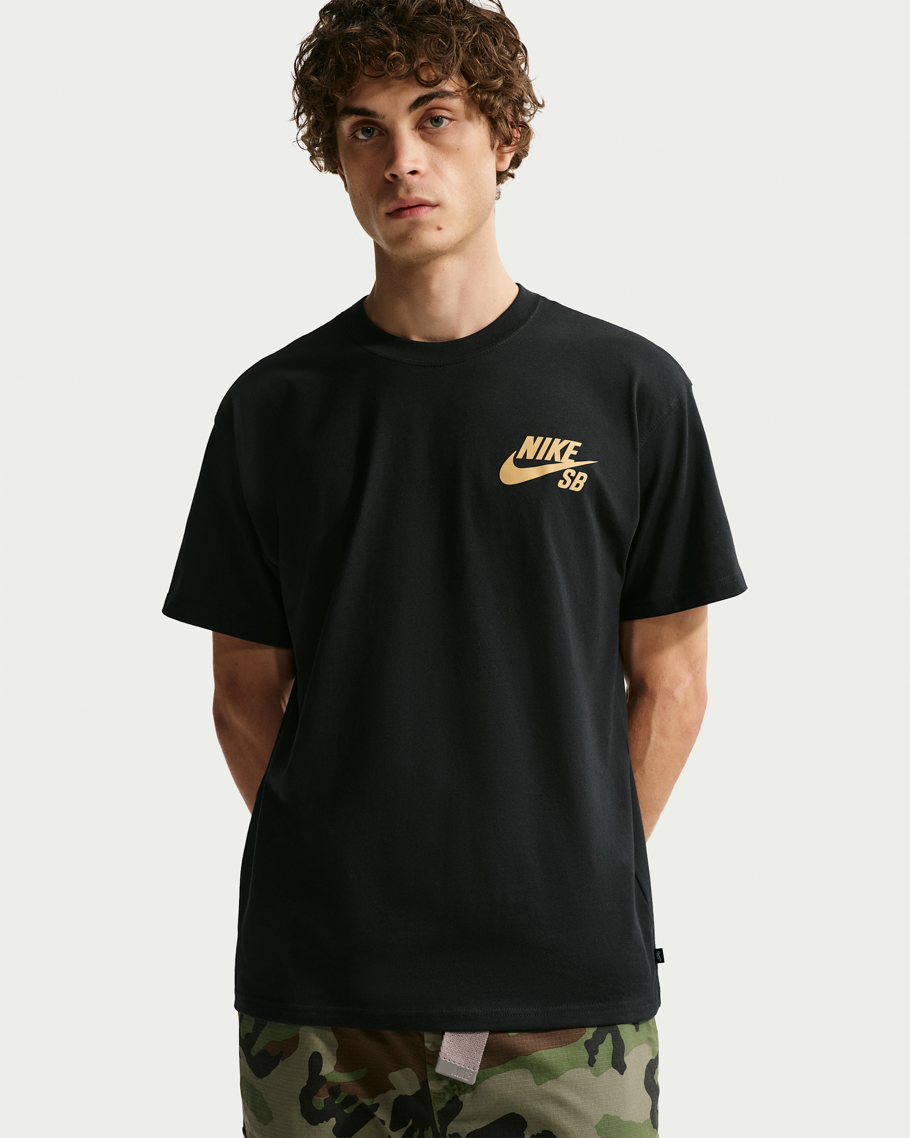 Nike SB Logo Skate T-Shirt - Black
