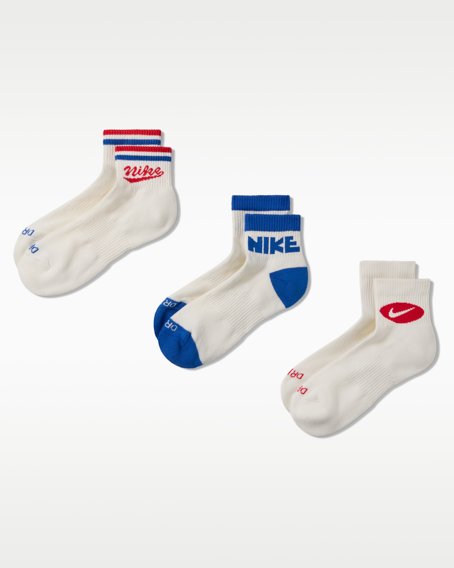 Calcetines al tobillo Nike Everyday Plus (3 pares) - Multicolor