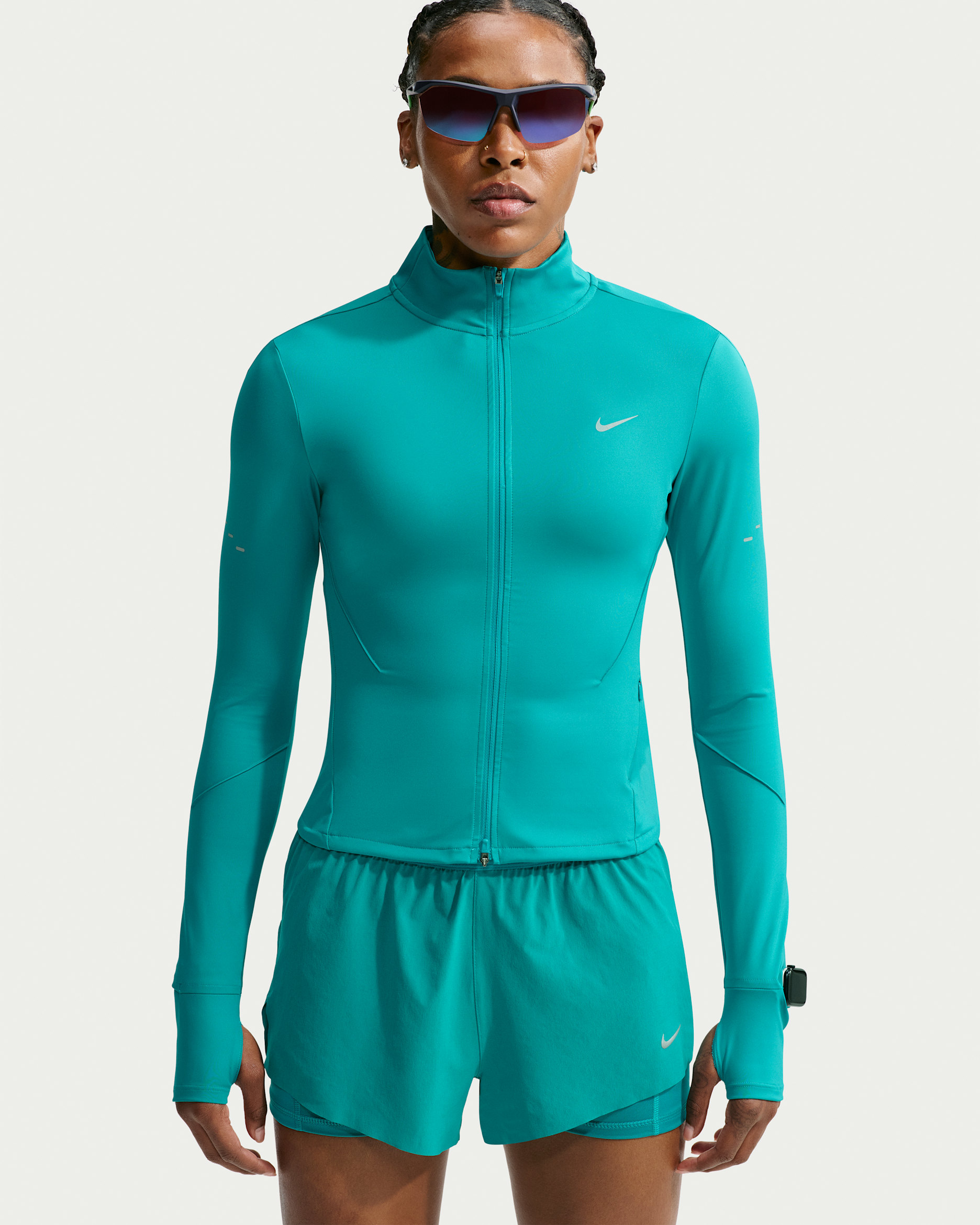 Nike Swift Women's Dri-FIT Full-Zip Running Jacket - Energy