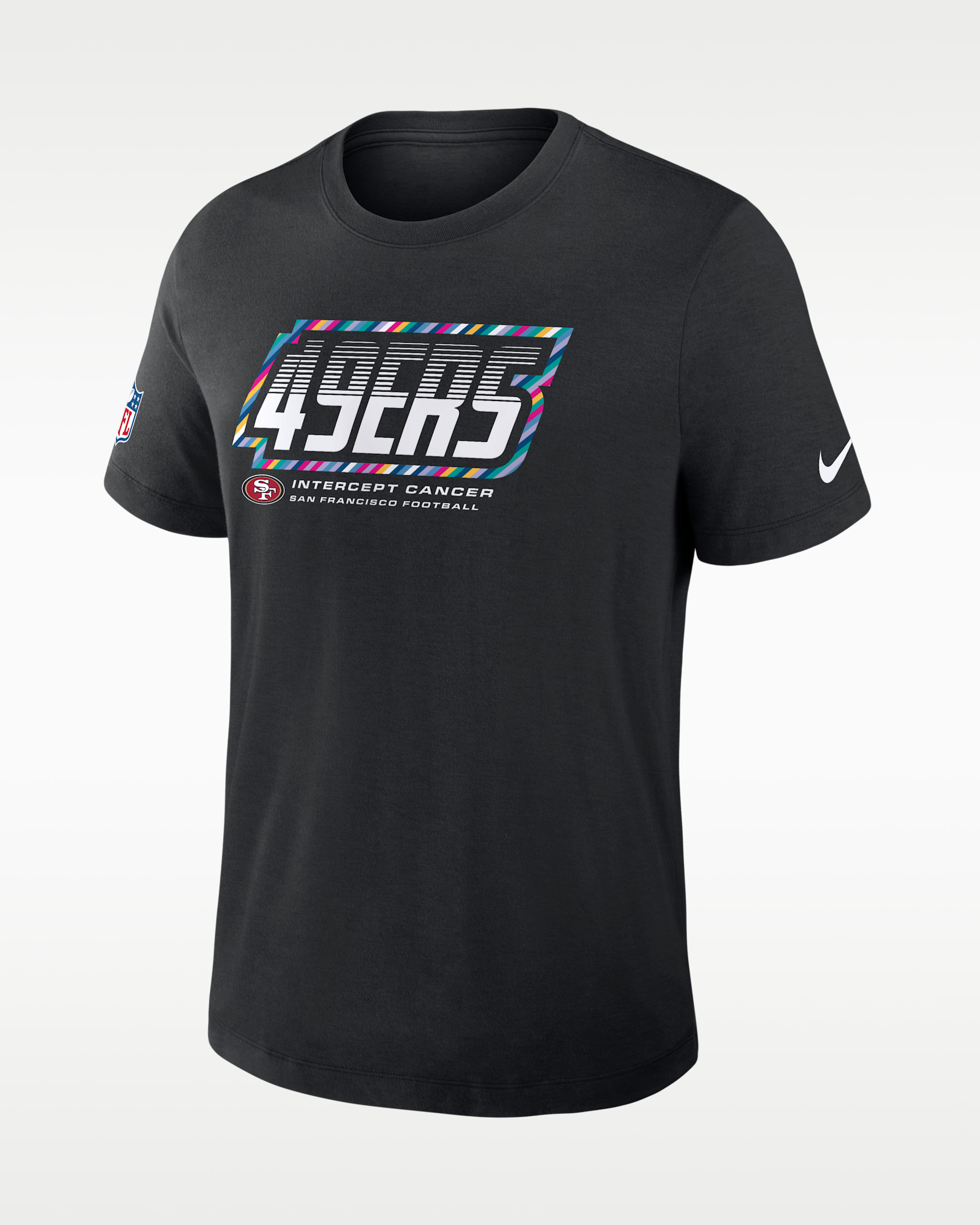 San Francisco 49ers Crucial Catch Sideline Men's Nike Dri-FIT NFL T-Shirt - Black