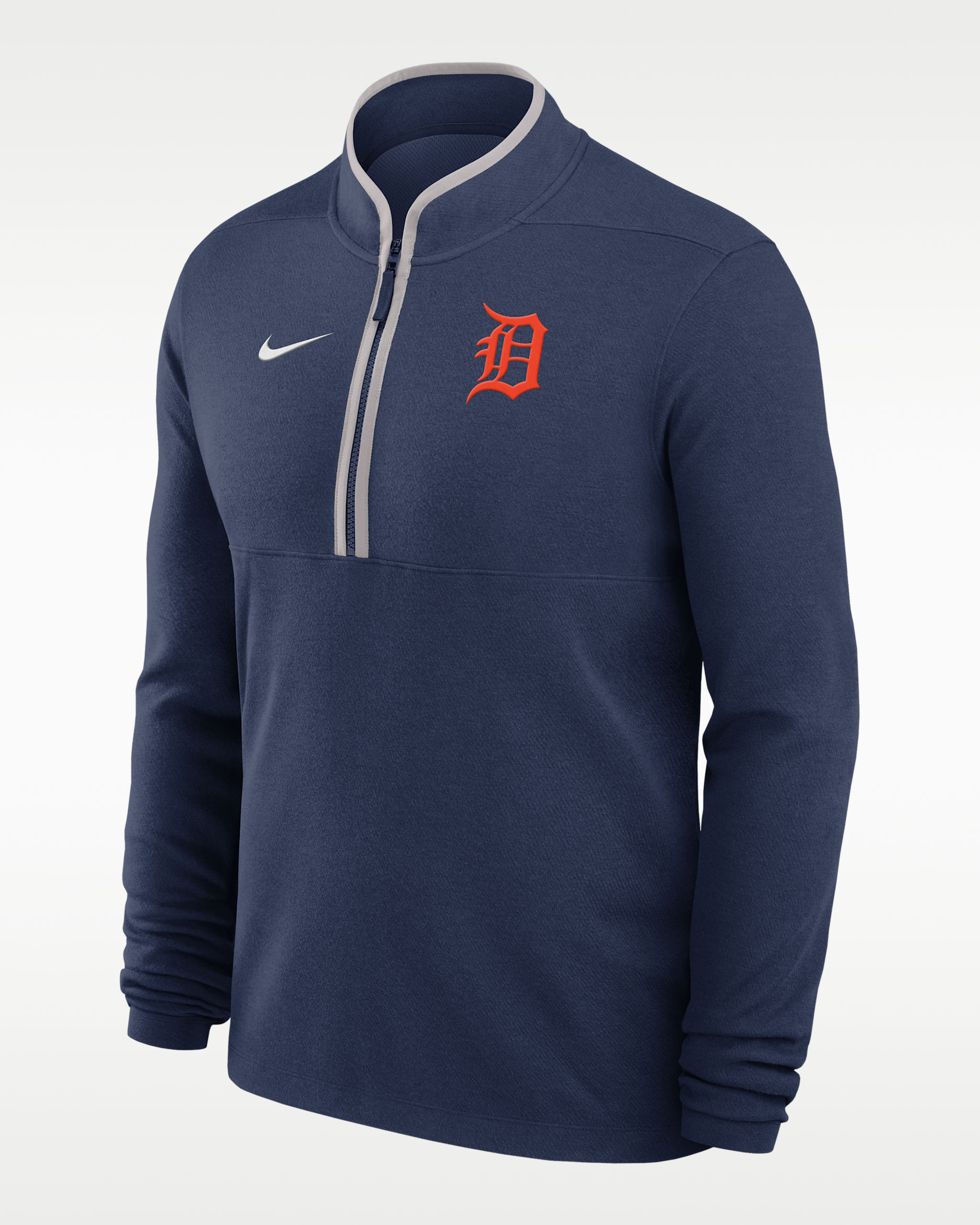 Detroit Tigers Victory Men's Nike Dri-FIT MLB 1/2-Zip Long-Sleeve Top - Navy