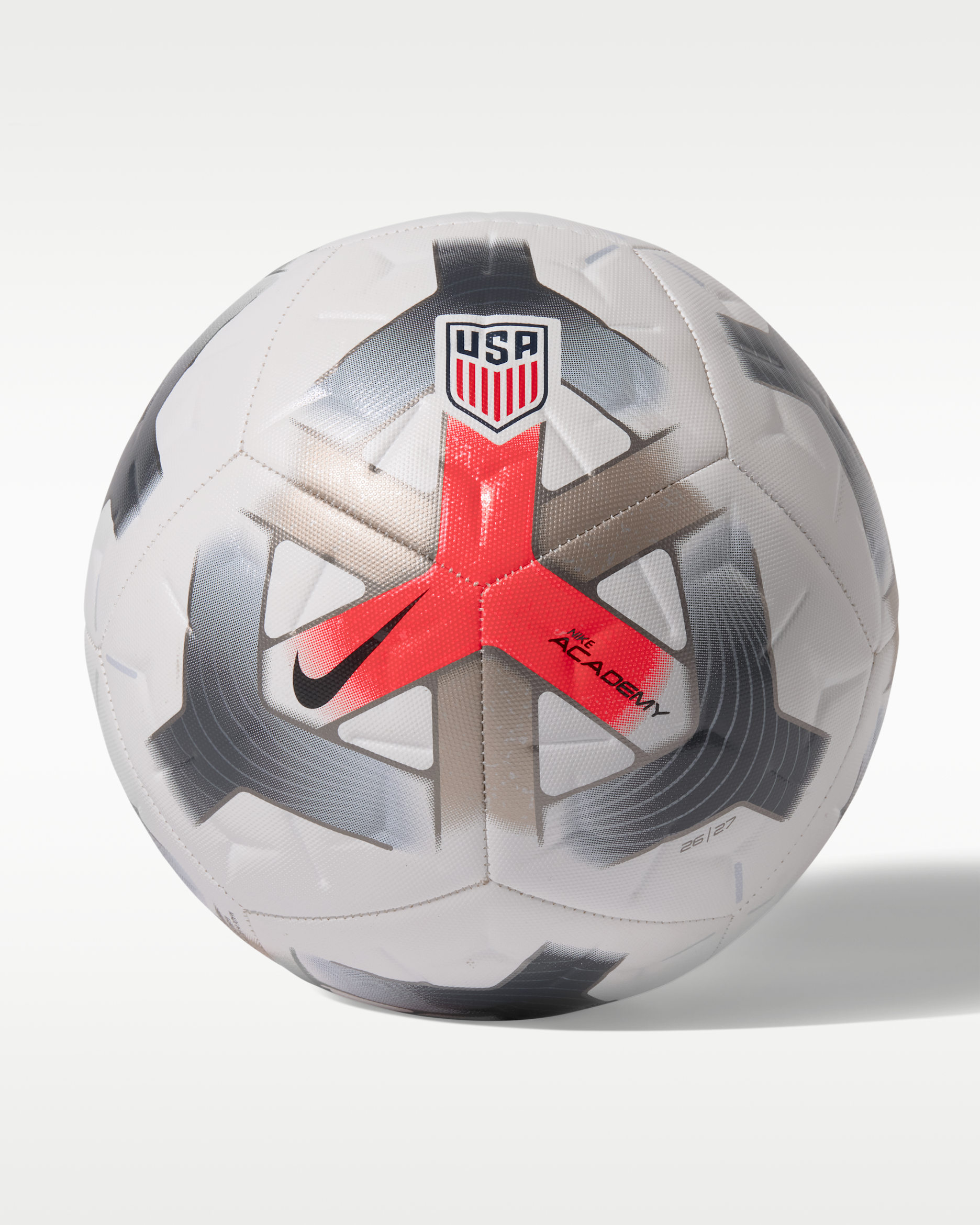 USSF Academy Nike Soccer Ball - White/Bright Crimson/Anthracite/Black