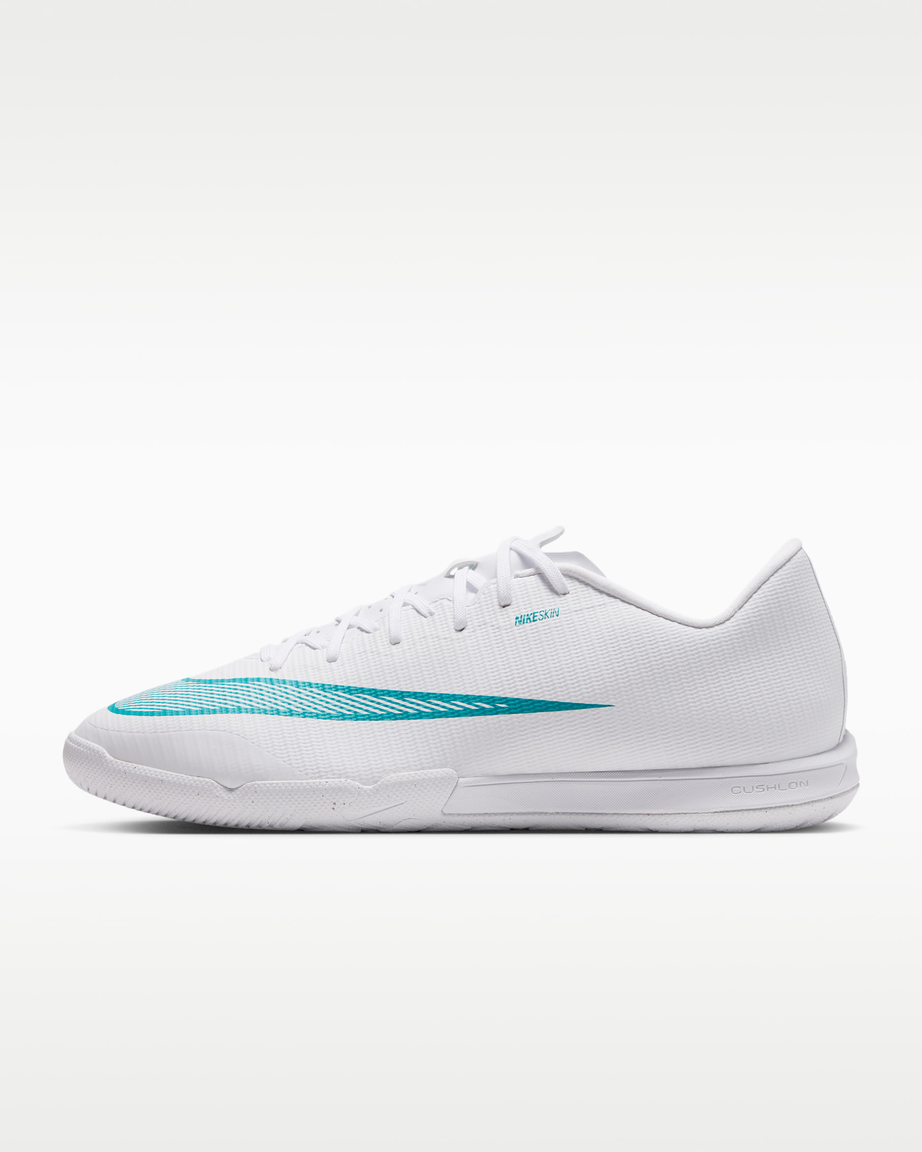 Nike Mercurial Vapor 17 Academy Indoor/Court Low-Top Soccer Shoes - White/Dusty Cactus