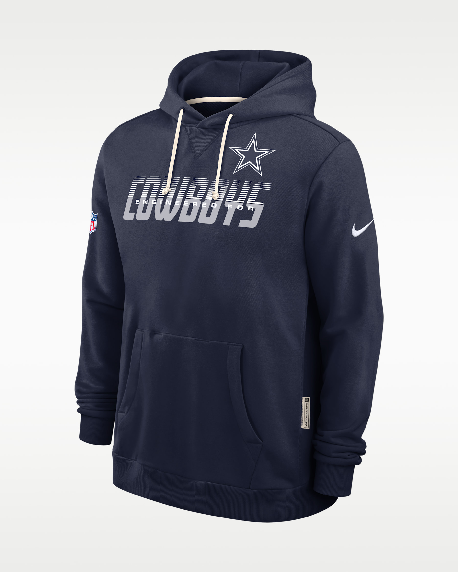 Dallas Cowboys Sideline Standard Issue Men's Nike Dri-FIT NFL Pullover Hoodie - Navy