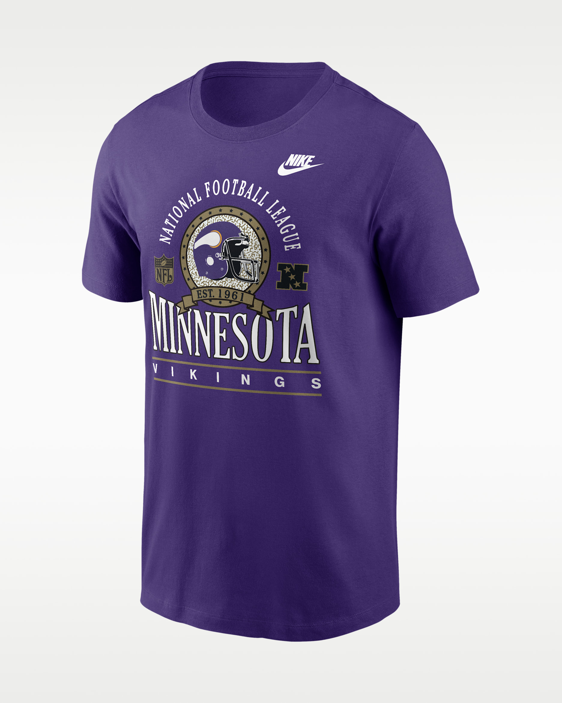 Minnesota Vikings Rewind Essential Men's Nike NFL T-Shirt - Purple
