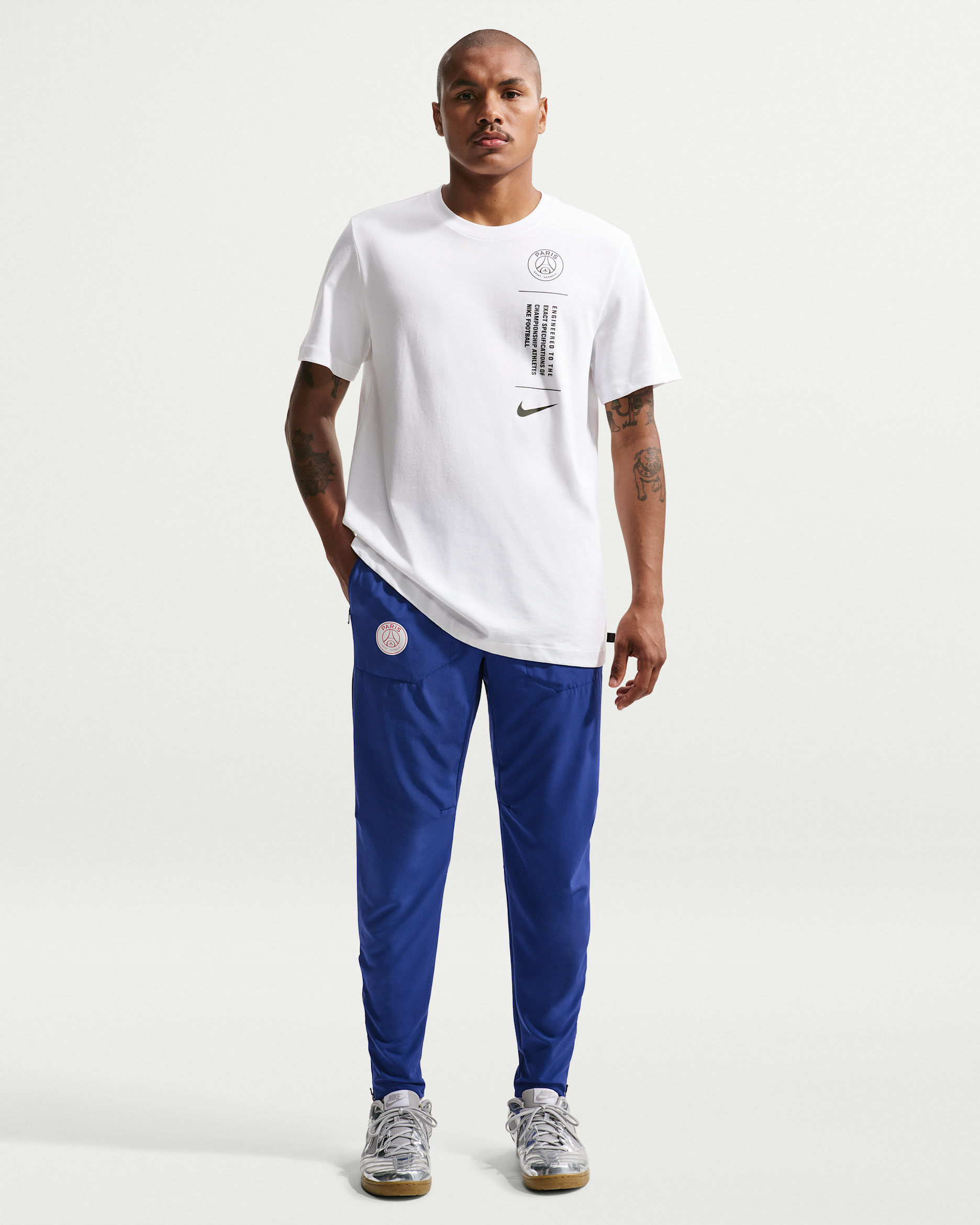 Paris Saint-Germain City Style Men's Nike Sportswear Football Pants - Deep Royal Blue/White