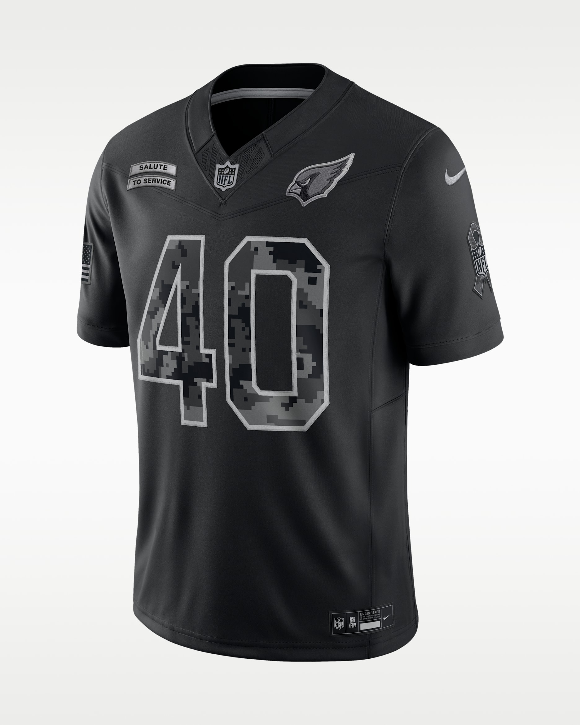 Jersey Nike Dri-FIT de la NFL Limited para hombre Pat Tillman Arizona Cardinals Salute to Service Retired - Negro