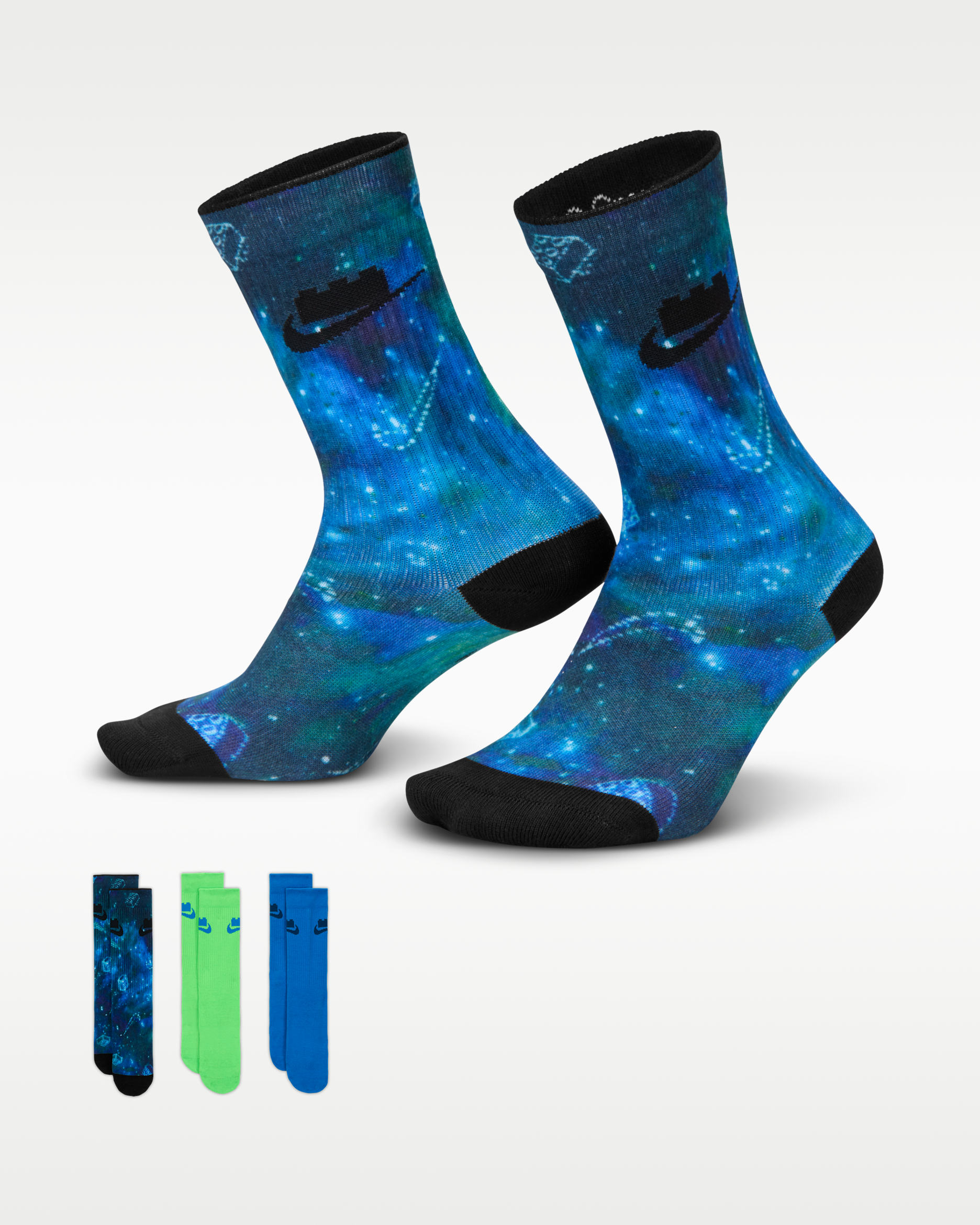 Nike x LEGO® Collection Everyday Essentials Mitjons alts (3 parells) - Multicolor